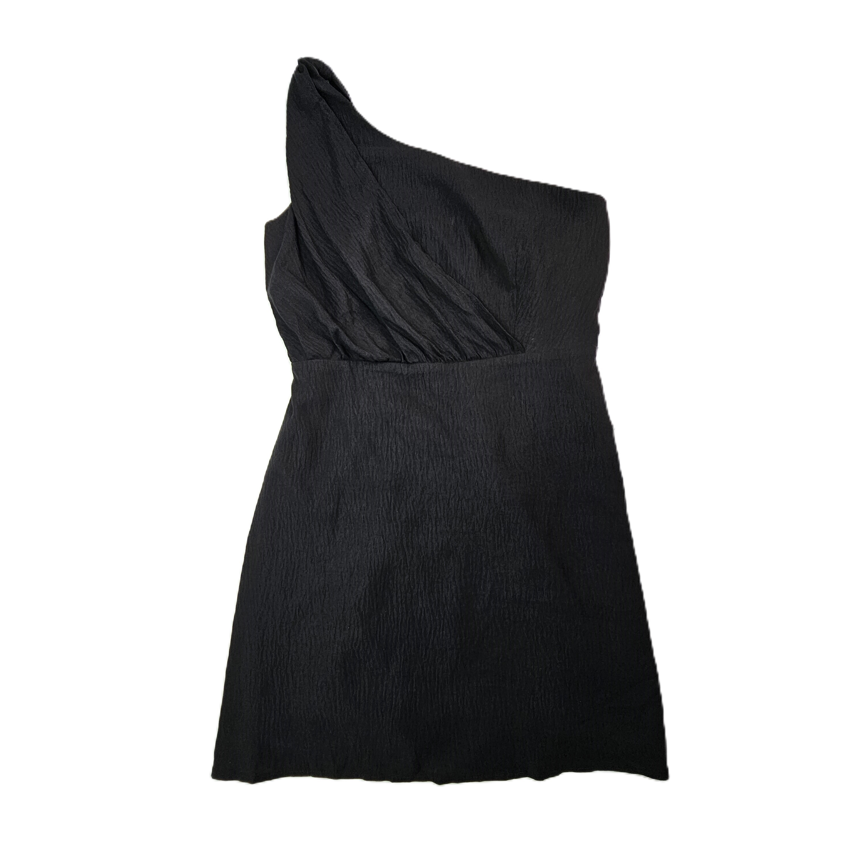 Fustan Femrash Ngjyre i Zi me nje Krahe Outlet/Dress