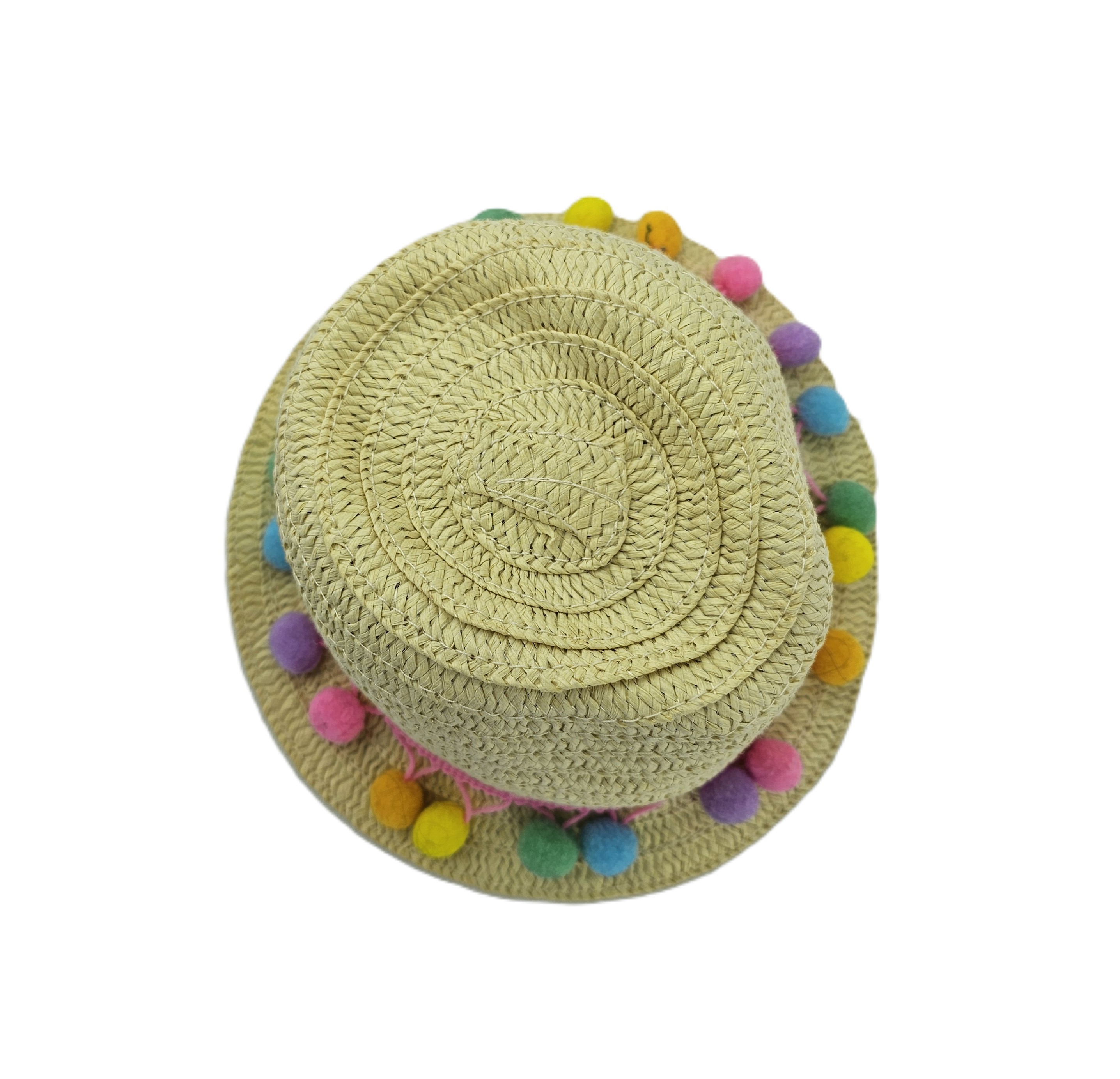 Kapele Plazhi Femijesh Primark Kashte me Dizajn me Topa Shumengjyresh S.Hand/Beach Hat