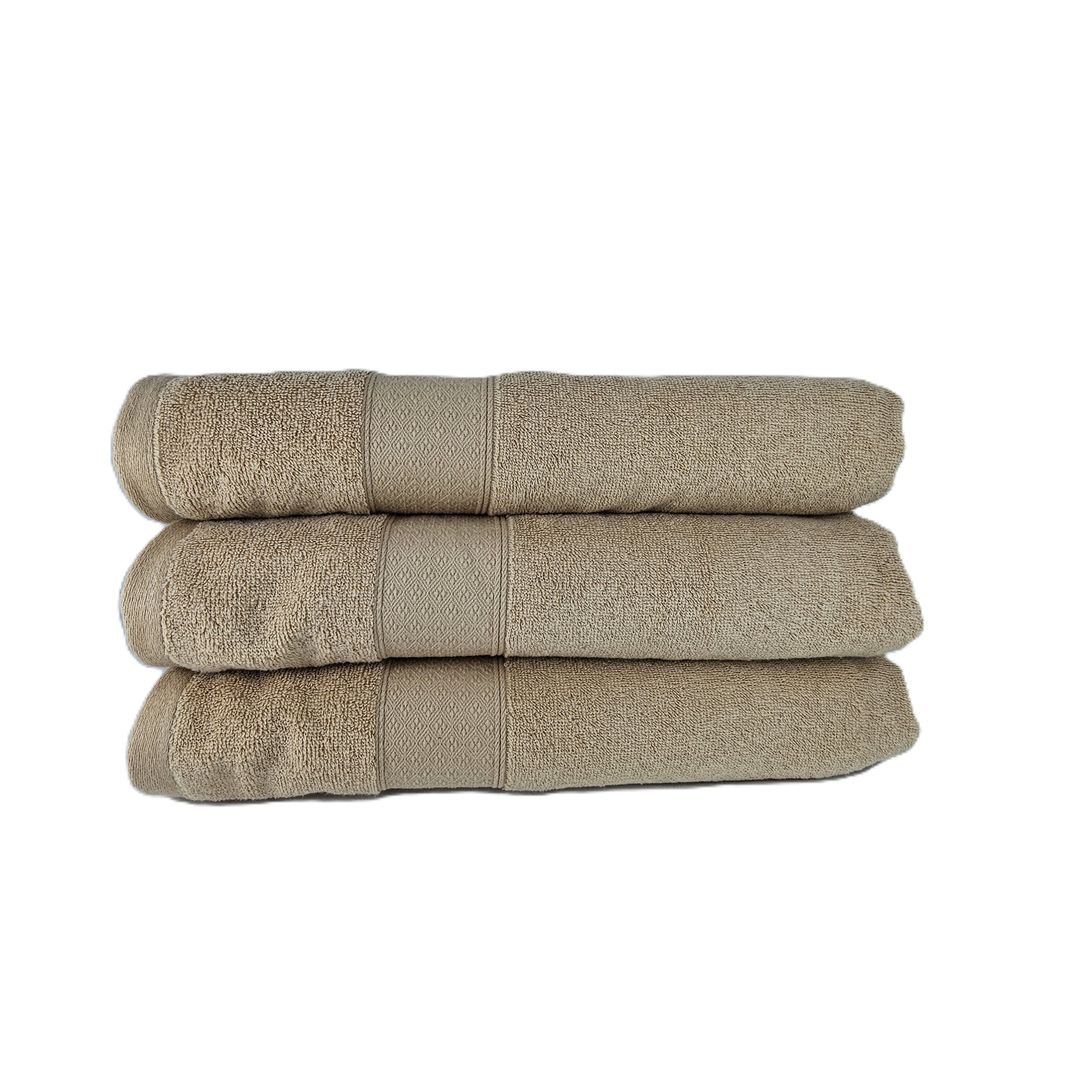 Peshqir Banje Trupi Kafe Dizajn Me Fashe 1 Cope 70x140 cm 425 gr 