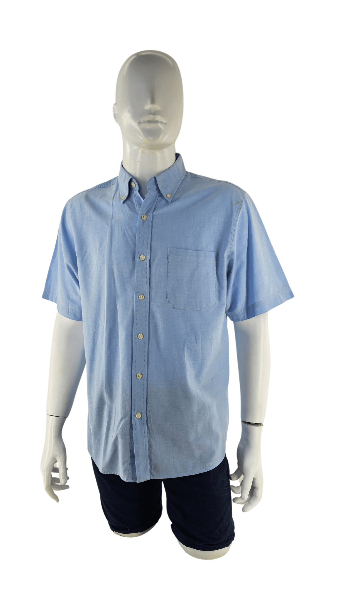Kemishe Meshkujsh Ngjyre Blu e Hapur S.Hand/Shirt