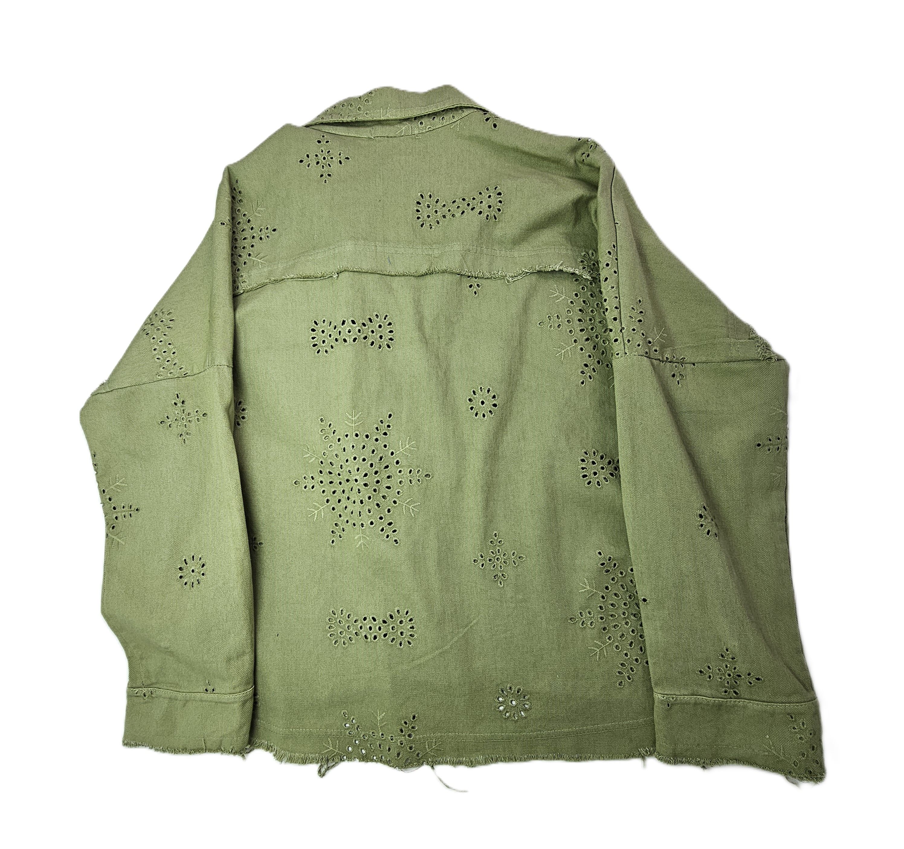 Xhakete Xhins Femrash Ngjyre Ulliri Outlet/Denim Jacket