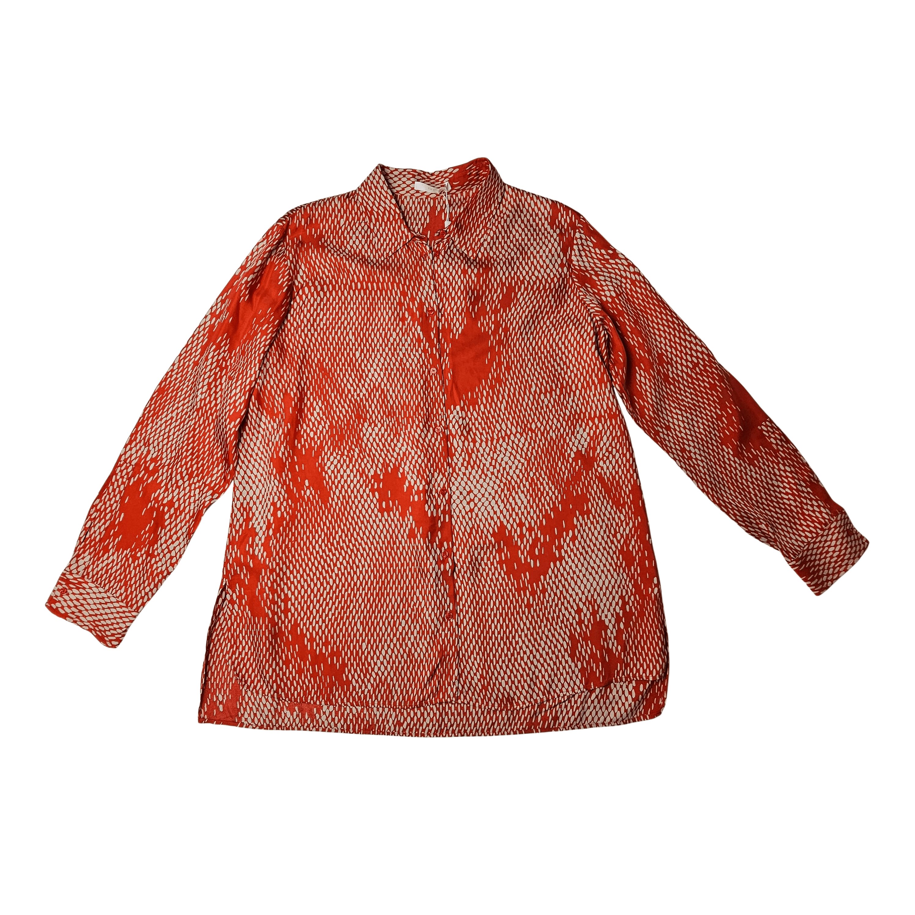 Kemishe Femrash Hugo Boss Ngjyre Tulle me Dizajn Bezhe Outlet Womens Shirt