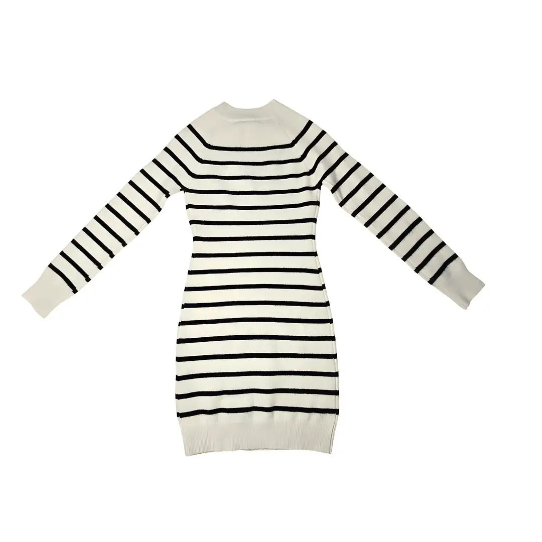 Fustan Femrash Bershka Ngjyre Qumesht me Vija te Zeza Outlet Women Dress