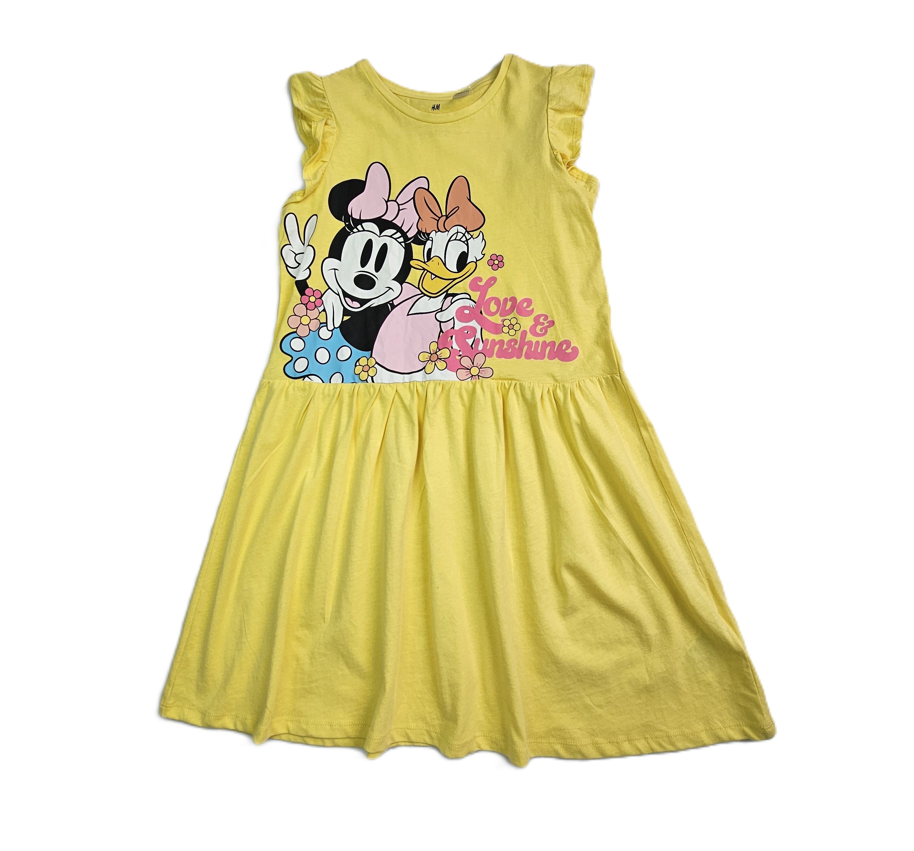 Fustan Femijesh H&M Ngjyre i Verdhe me Personazh Vizatimor S.Hand/Dress