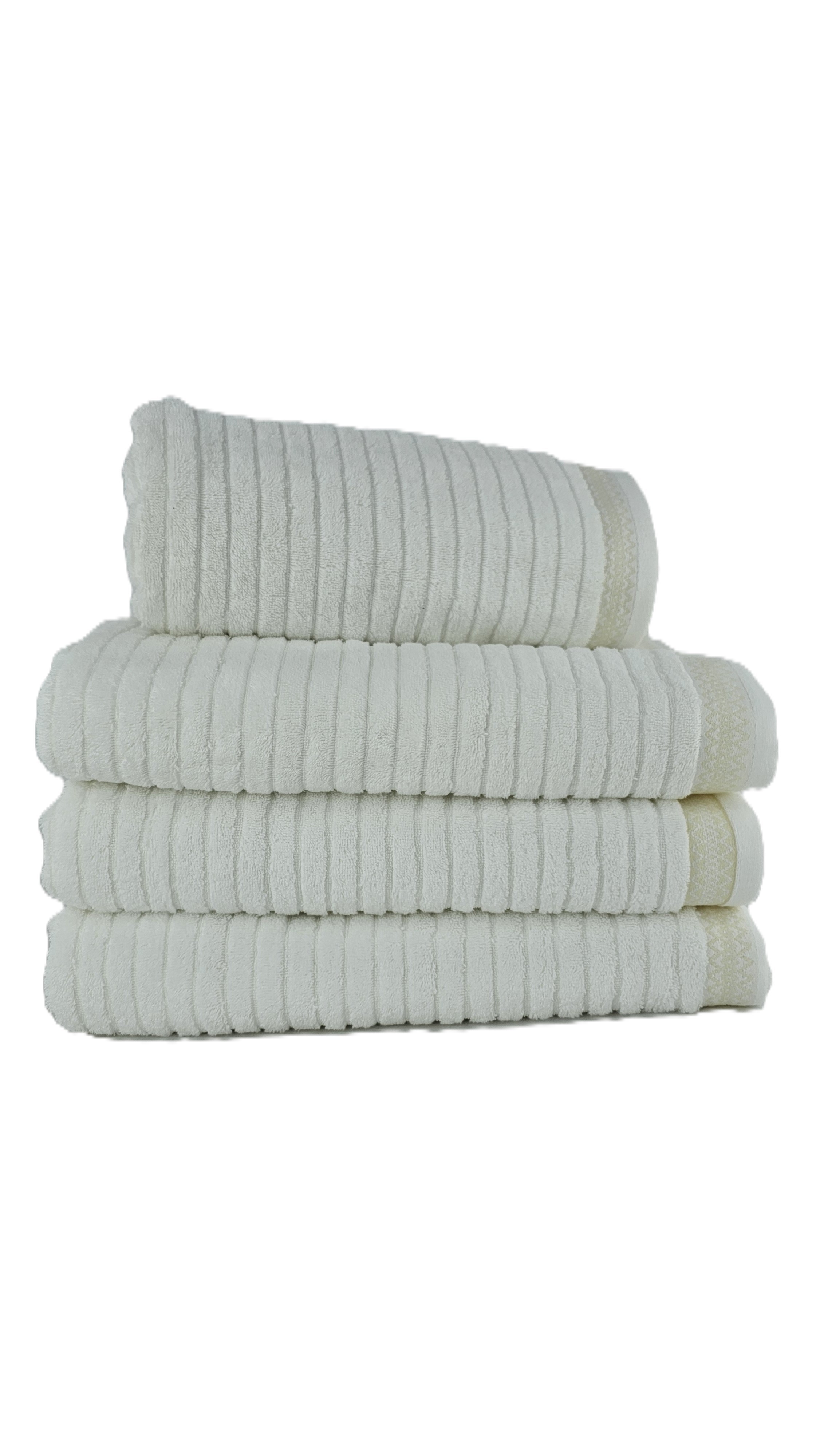 Peshqir Banje Trupi I Bardhe Me Fasha 1 Cope 75x140 cm 584 gr