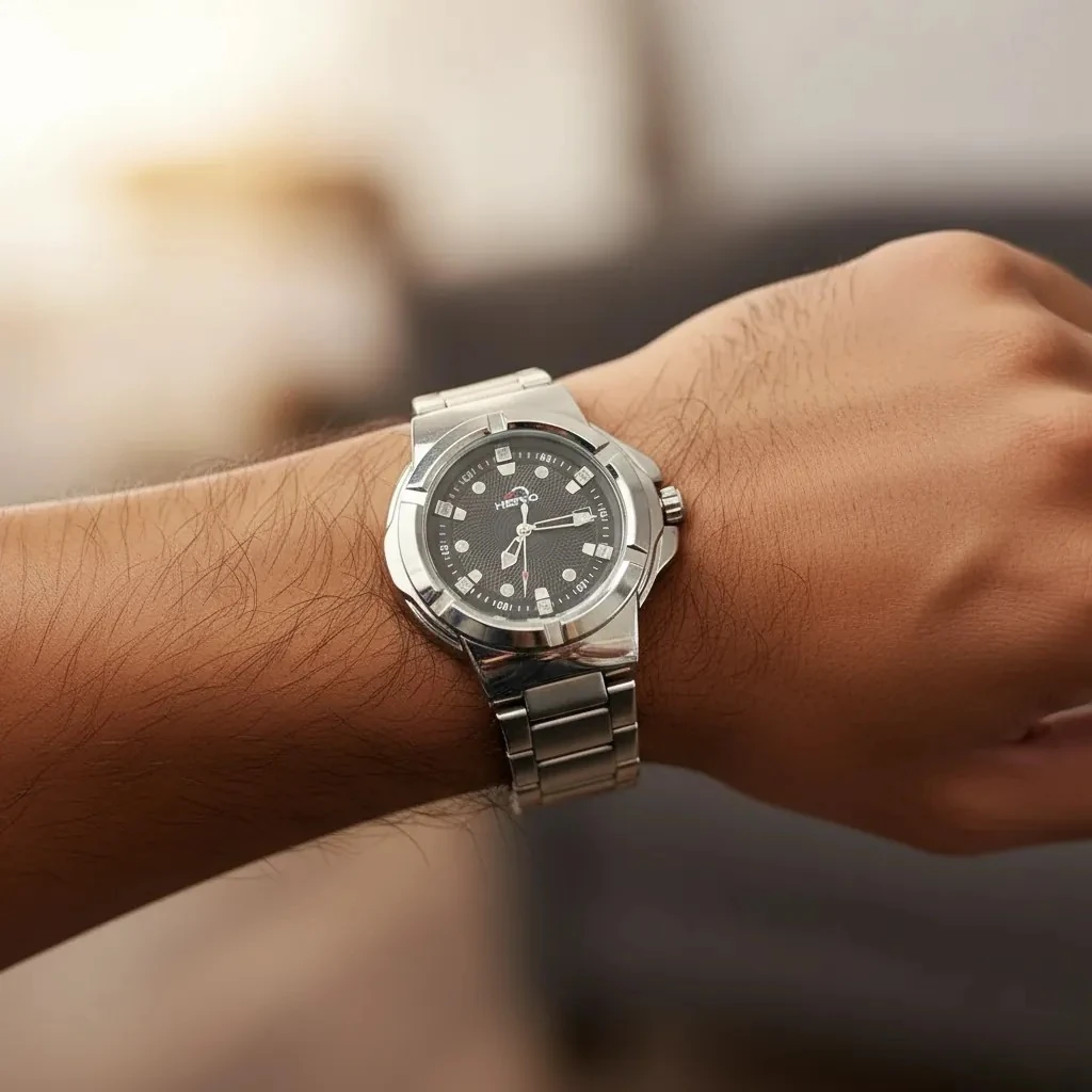 Ore Meshkujsh Çeliku M9 Mans Watch