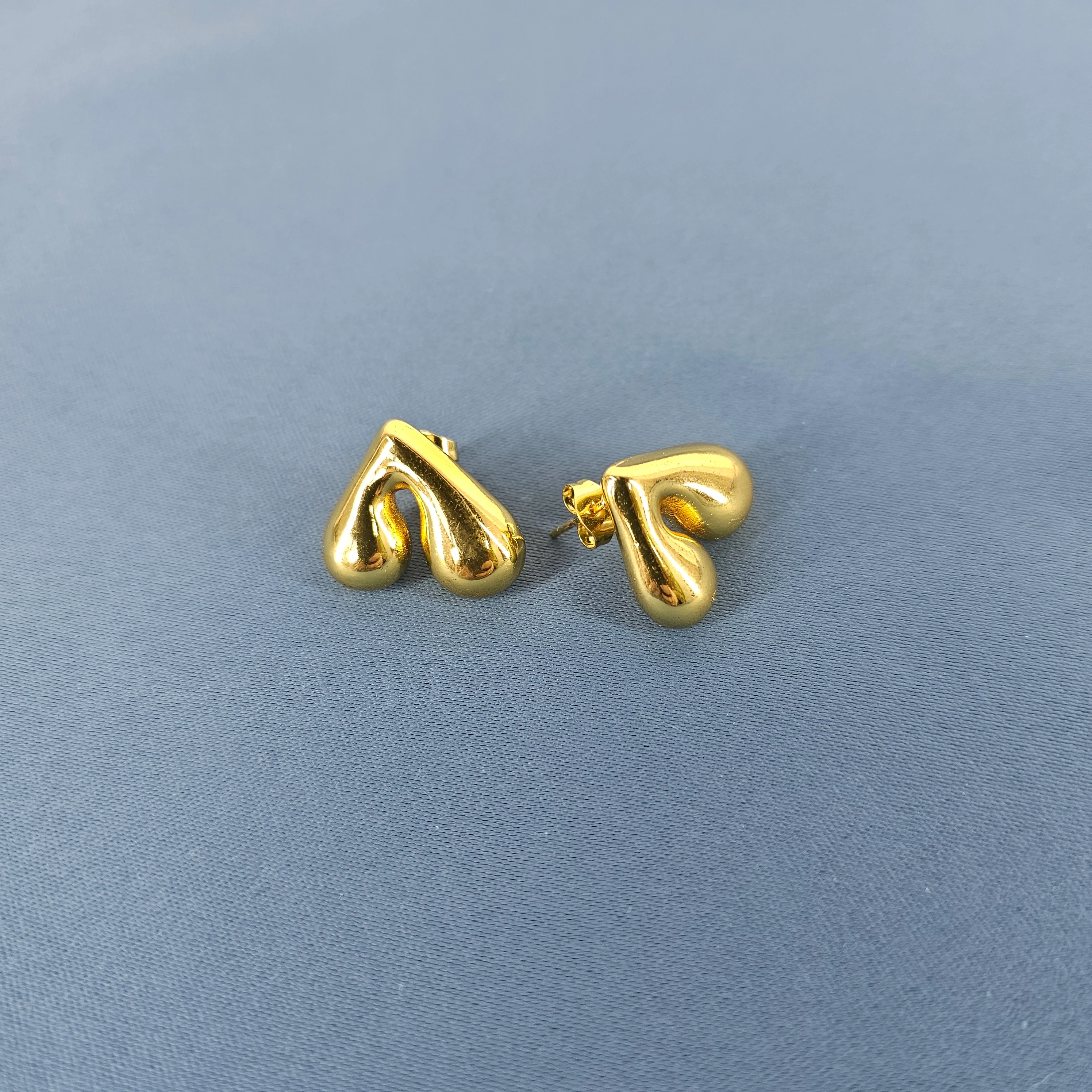 Vathe Femrash Çeliku M38 Stainless Steel Ngjyre Gold Women Earrings