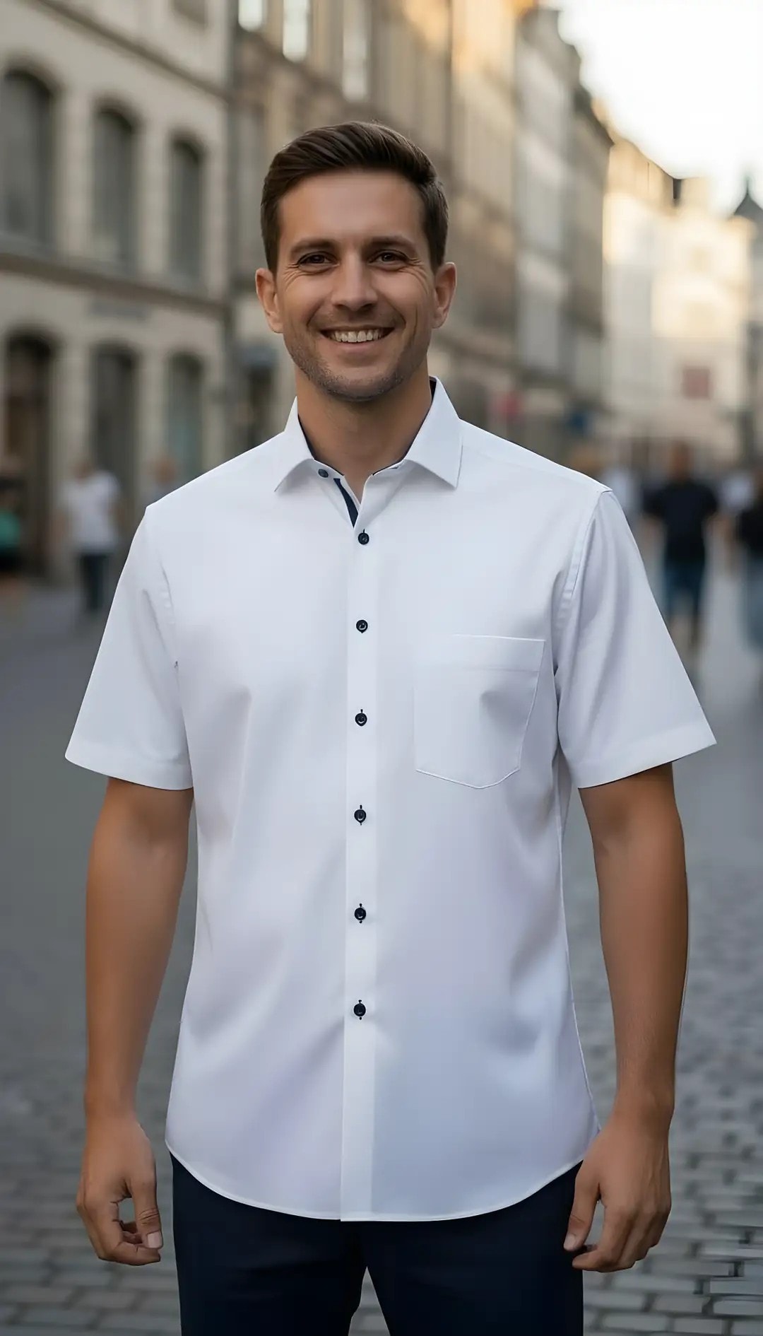 Kemishe Meshkujsh Ngjyre e Bardhe Outlet