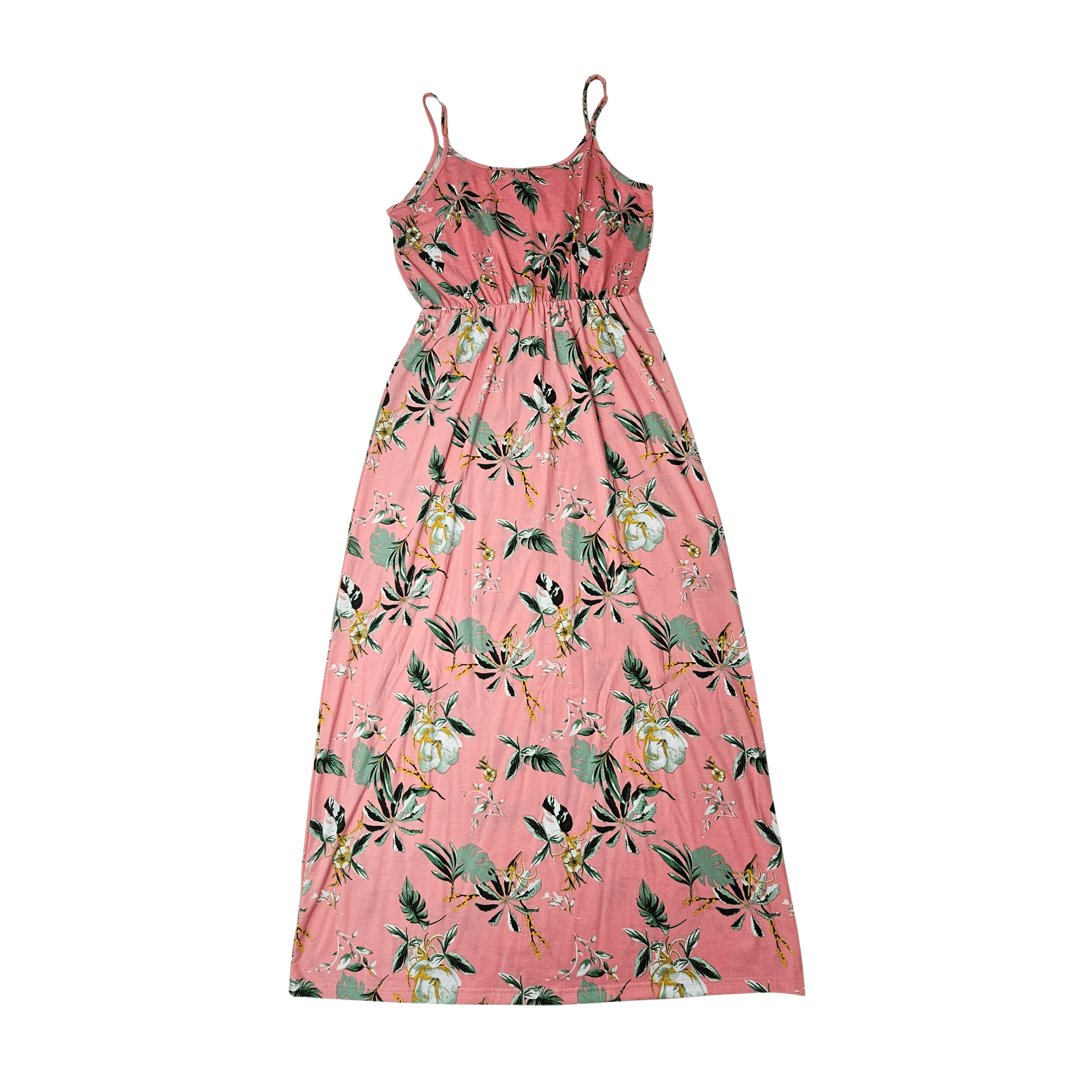 Fustan Femrash Ngjyre Roze me Lule Outlet Womens Dress