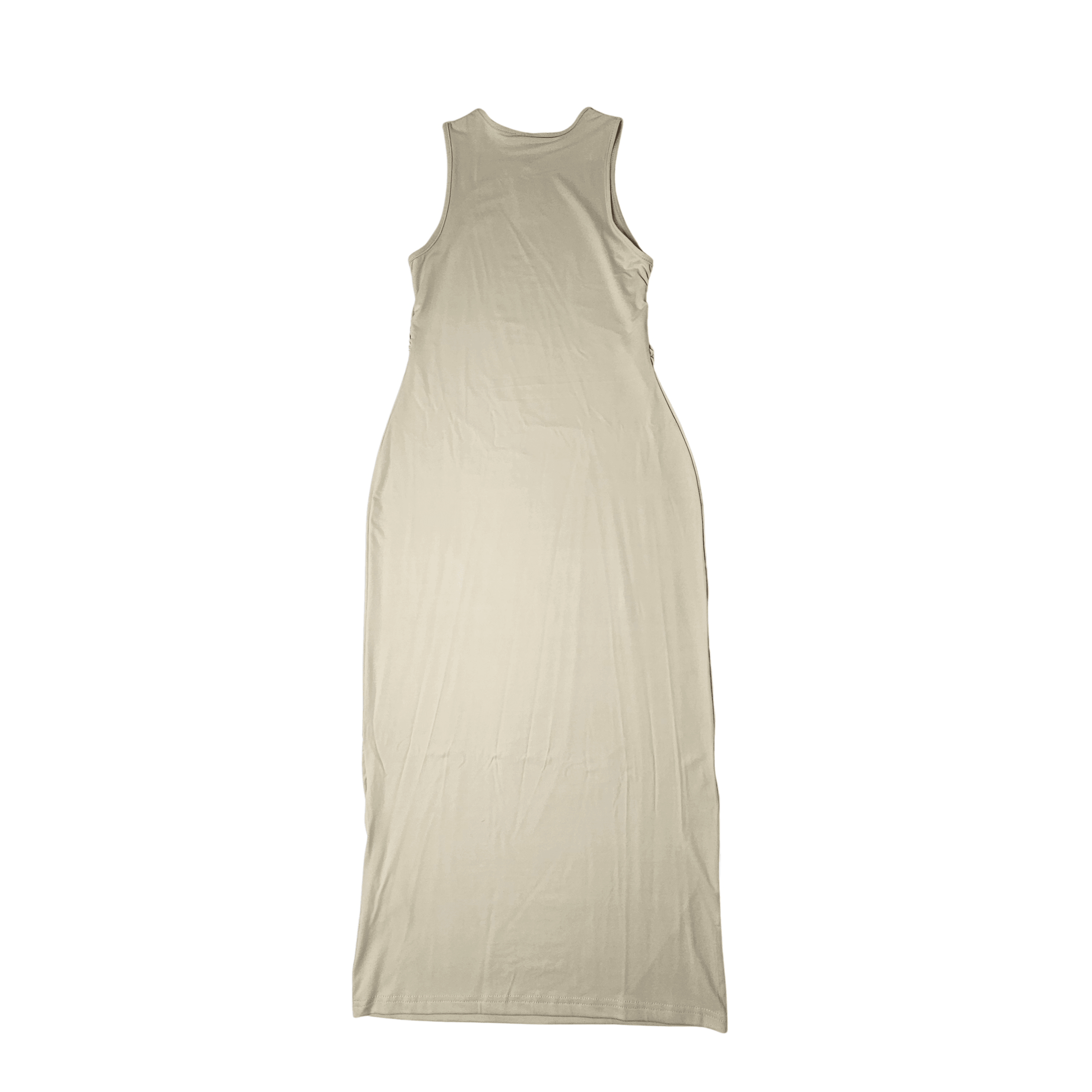 Fustan Femrash Ngjyre Bezhe e Hapur Outlet Womens Dress 