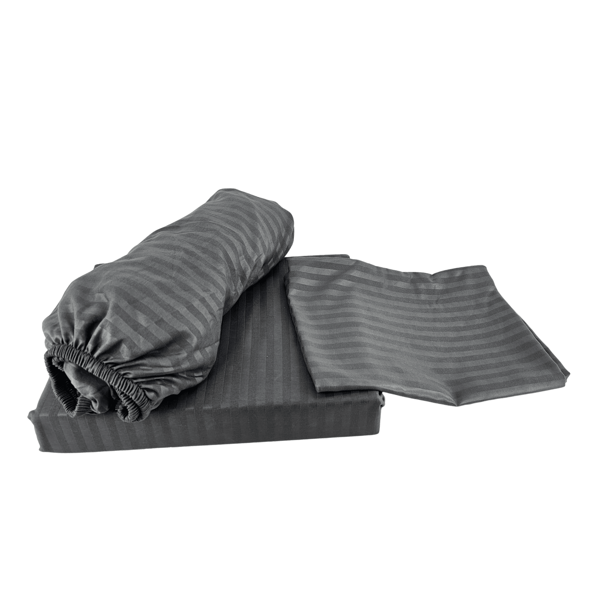 Set Carcafe Ngjyre Gri e Erret Dizajn me Vija 160x240cm Outlet