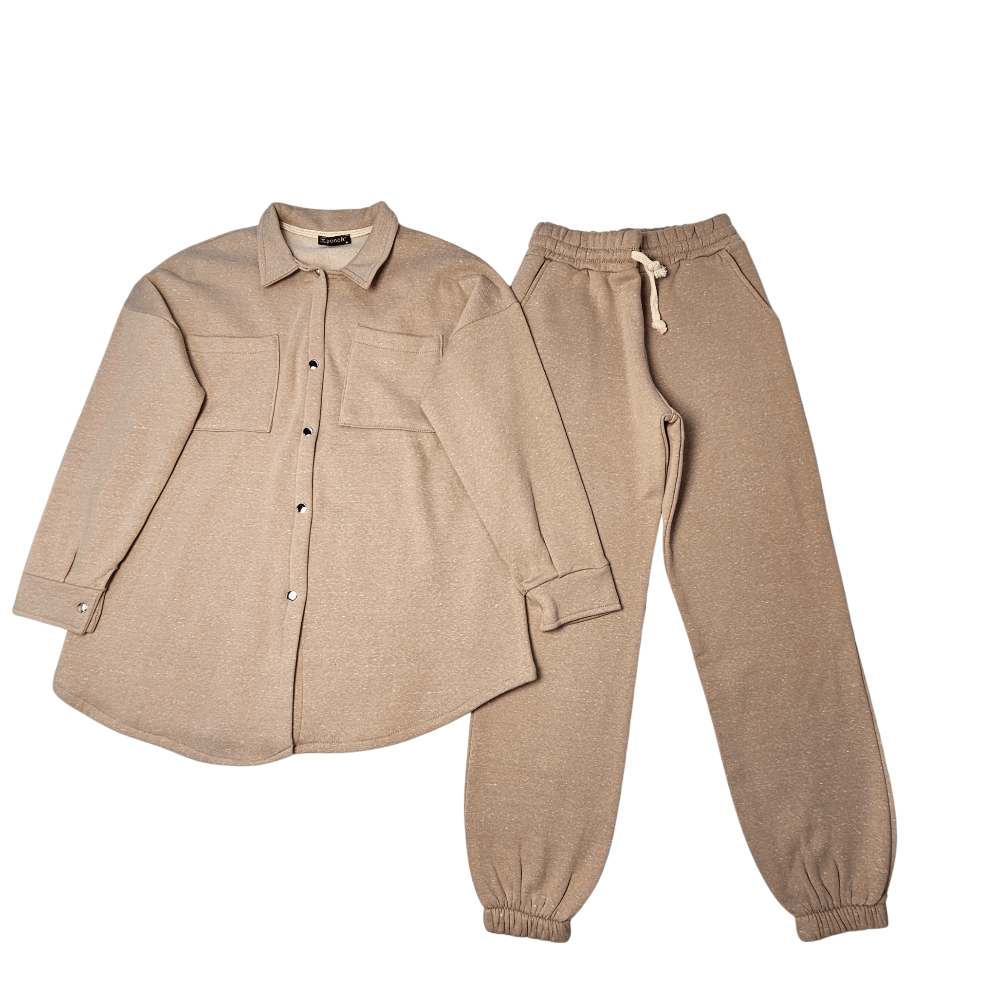 Kostum Sportiv Femrash Outlet Womens Sweatsuit Sets - Bezhë