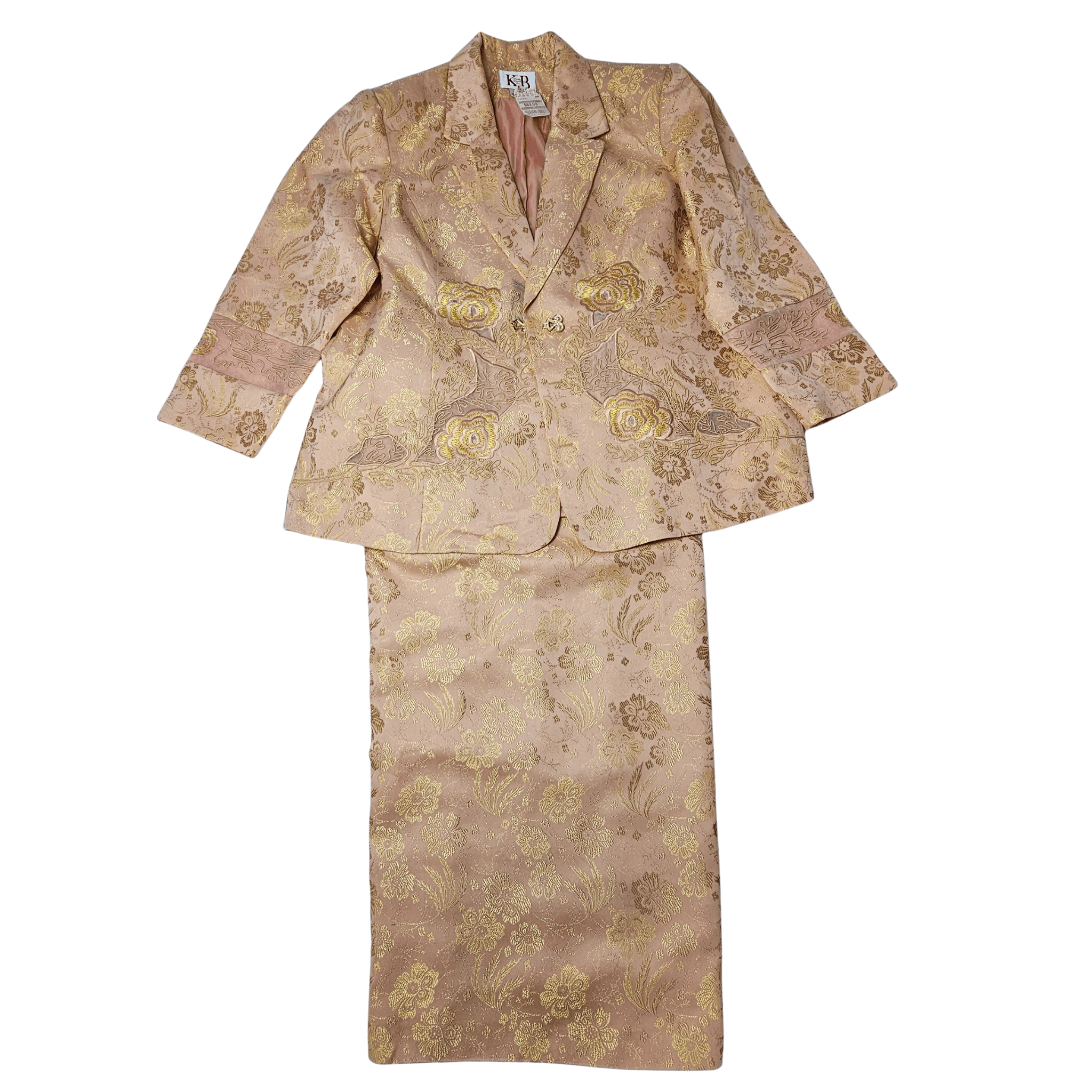 Set Femrash Fund&Xhakete Ngjyre Gold me Dizajn Lulesh Outlet