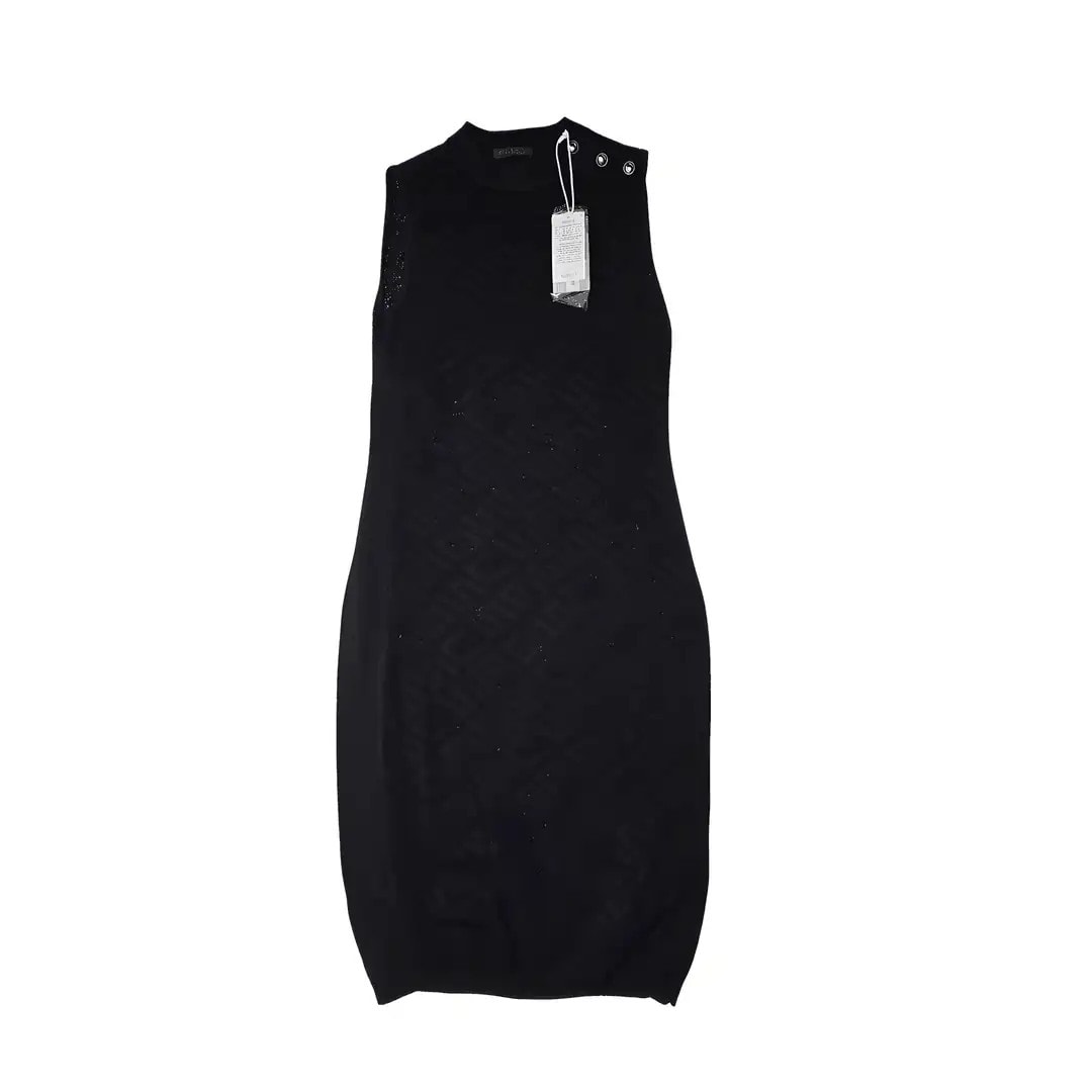 Fustan Femrash Guess Ngjyre i Zi Dizajn Thurje Outlet Dress