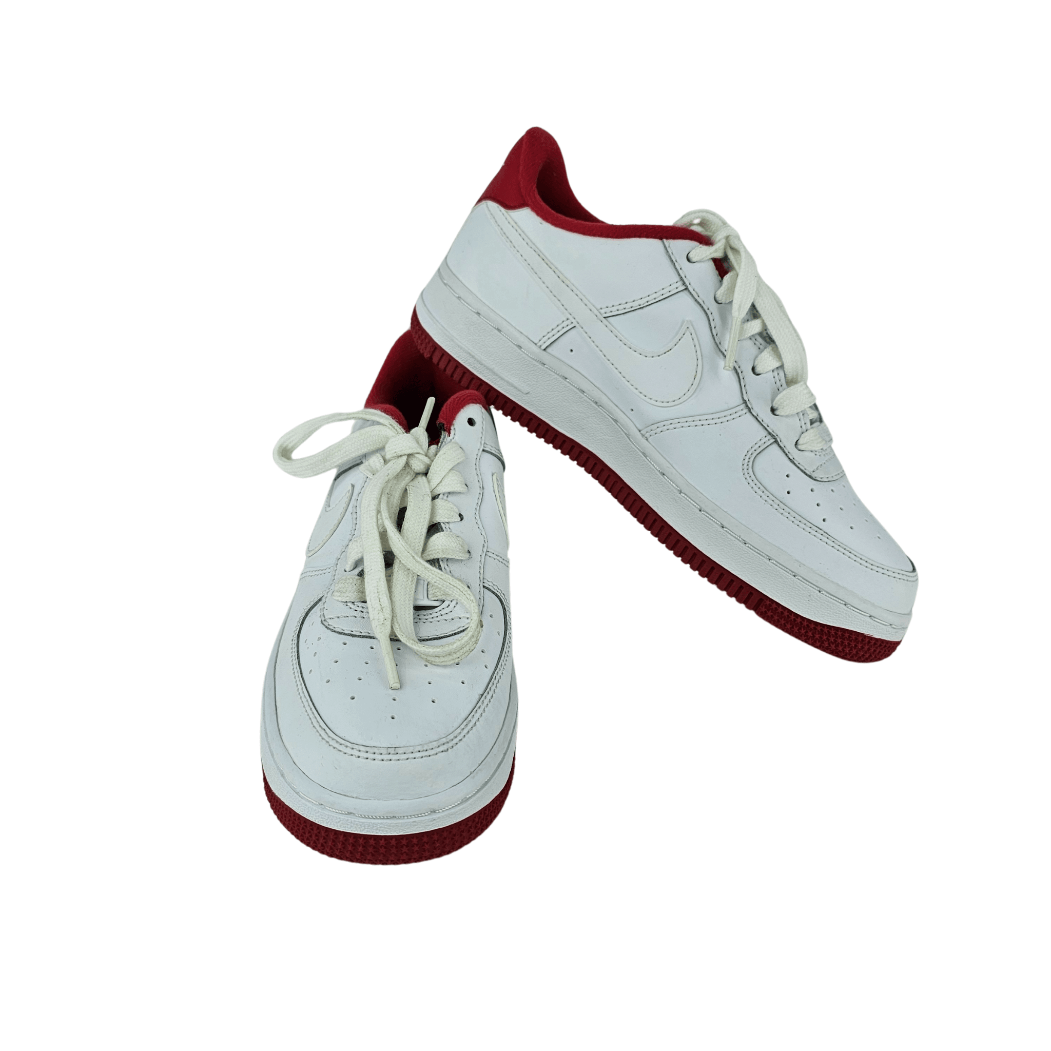 Atlete Femrash Air Nike Ngjyre te Bardha me Dizajn te Kuq S.Hand/Trainers