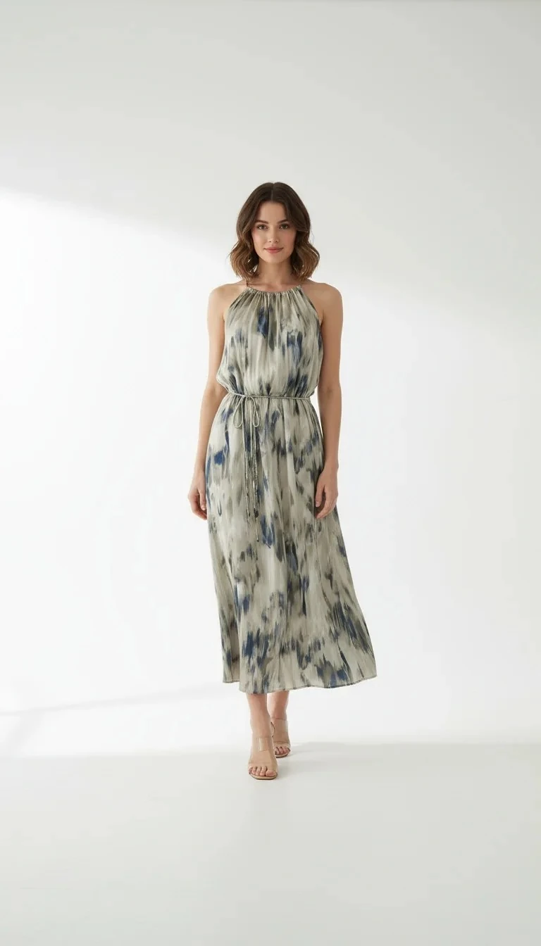 Fustan Femrash H&M Ngjyre Mente me Rrip Lidhes S.Hand Dress