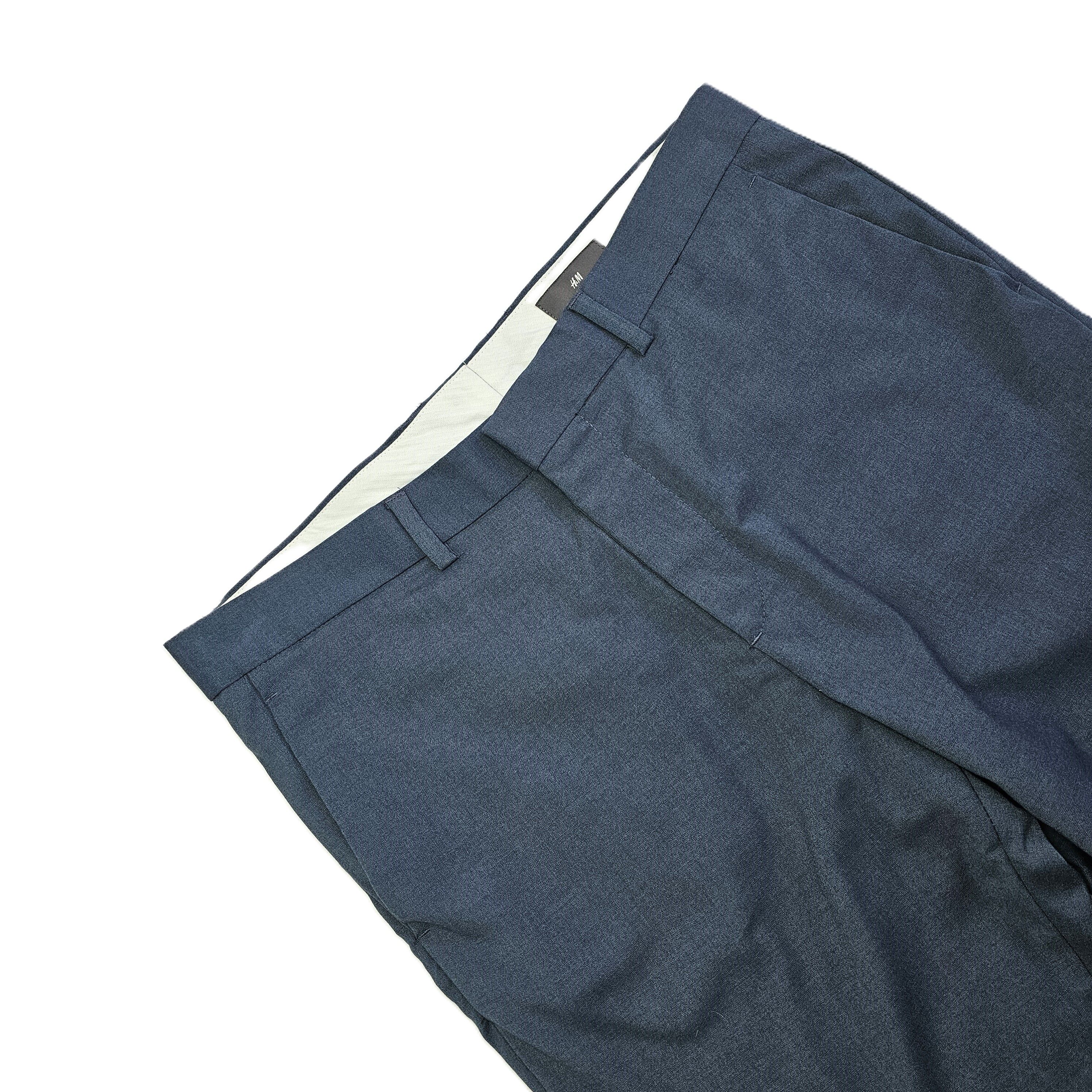 Pantallona Klasike Meshkujsh H&M Ngjyre Blu te Erreta S.Hand/Dark Blue Classic Pants
