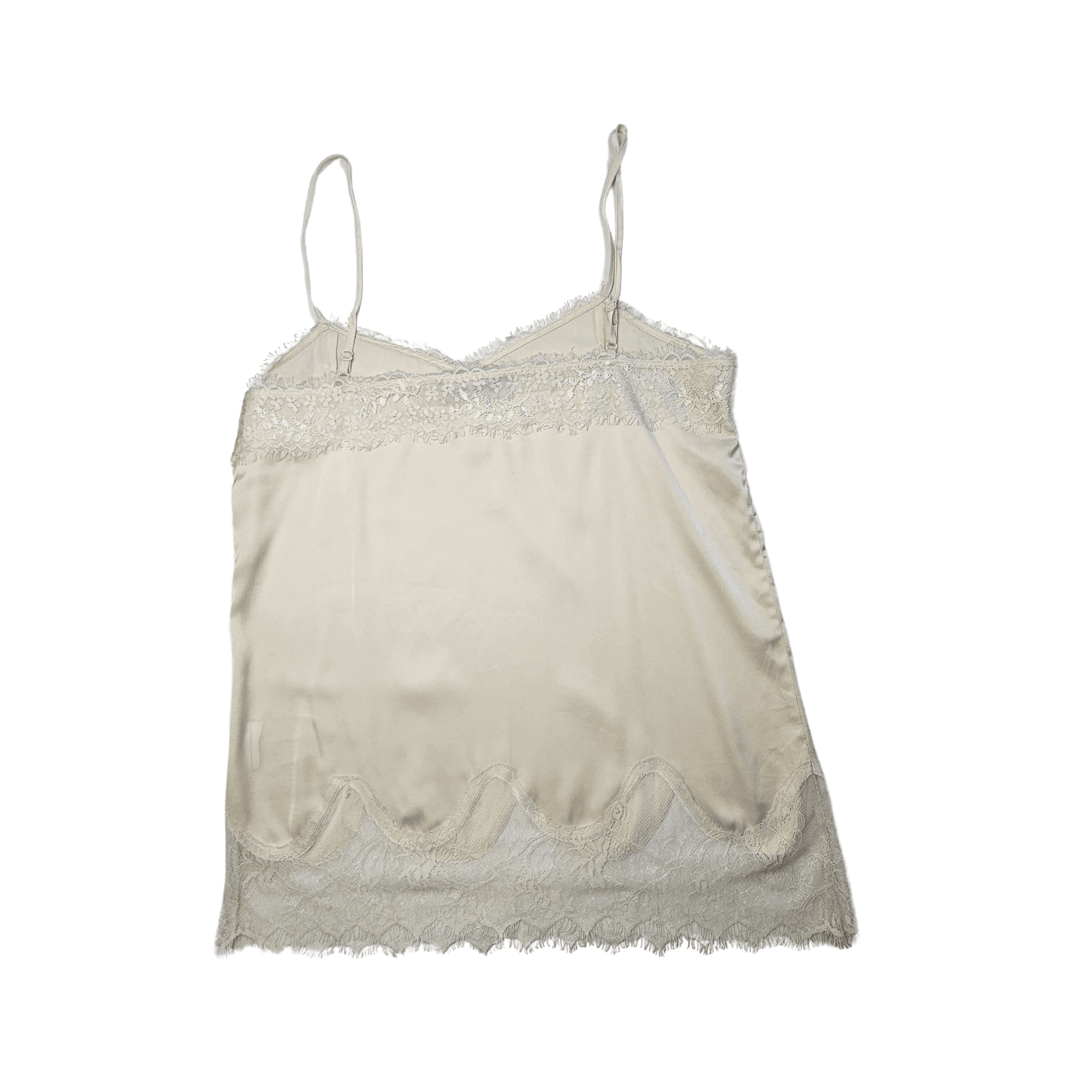 Veshje Gjumi Kanatjere Ngjyre Puder me Dantelle S.Hand/Sleeping Clothes