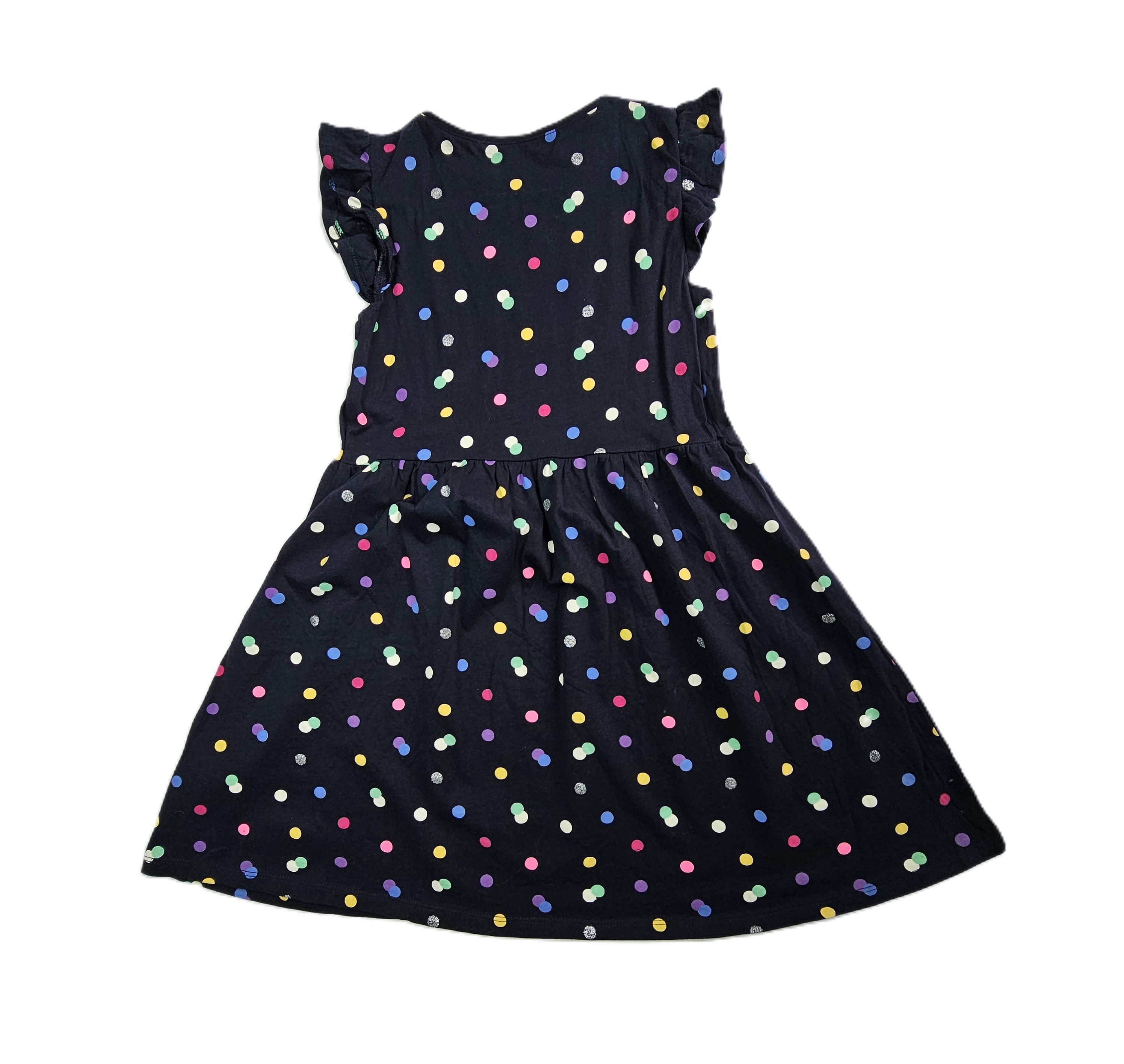 Fustan Femijesh H&M Ngjyre Blu i Erret me Topa Shumengjyresh S.Hand/Dress