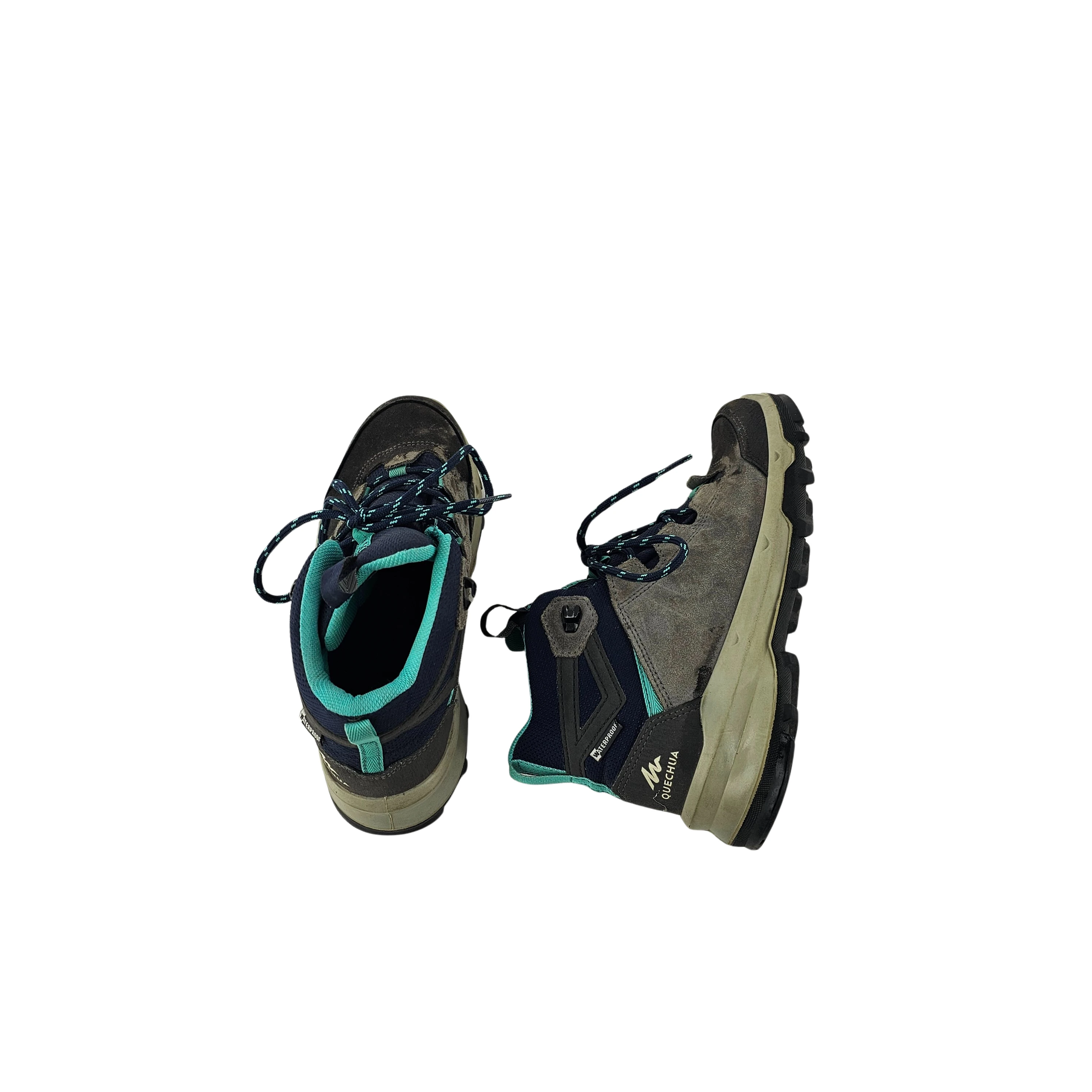 Kepuce Femijesh Waterproof Ngjyre Gri me Dizajn Mente dhe Blu S.Hand Children's Shoes