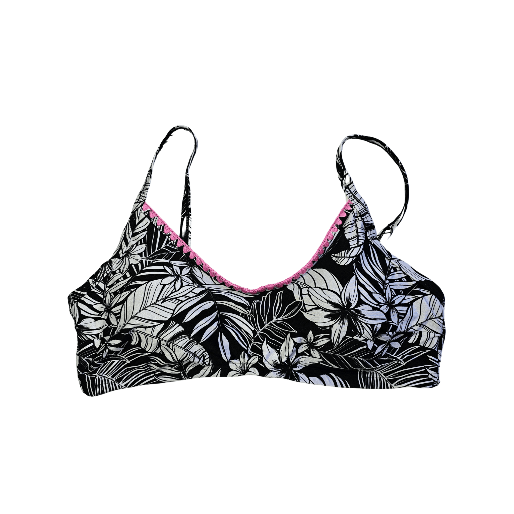 Rroba Banjo Recipeta New Look Ngjyre te Zeza me Dizajn te Bardhe Outlet/Beach Swimwear