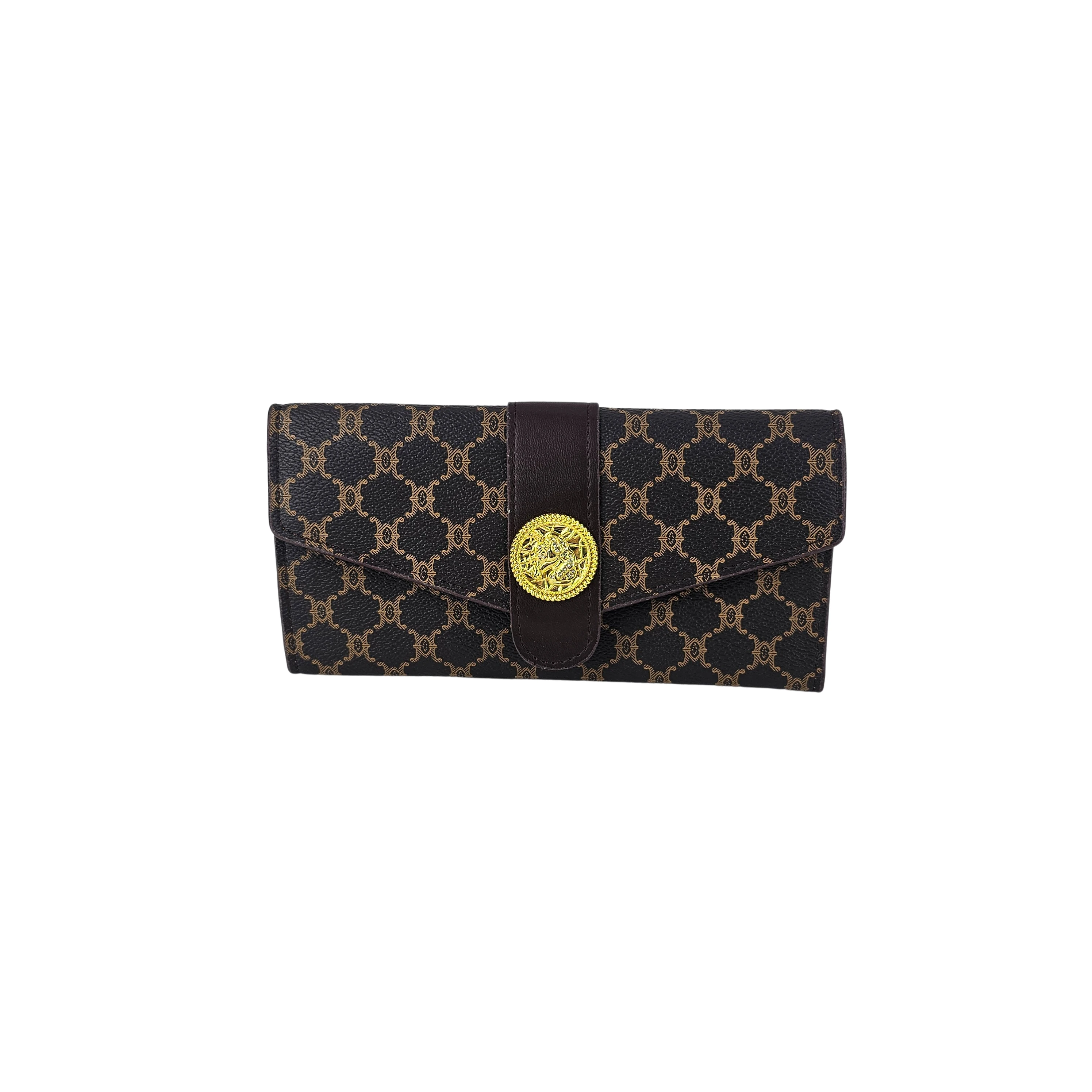 Portofol Femrash Ngjyre Kaf me Detaj Gold S.Hand Women's Wallet