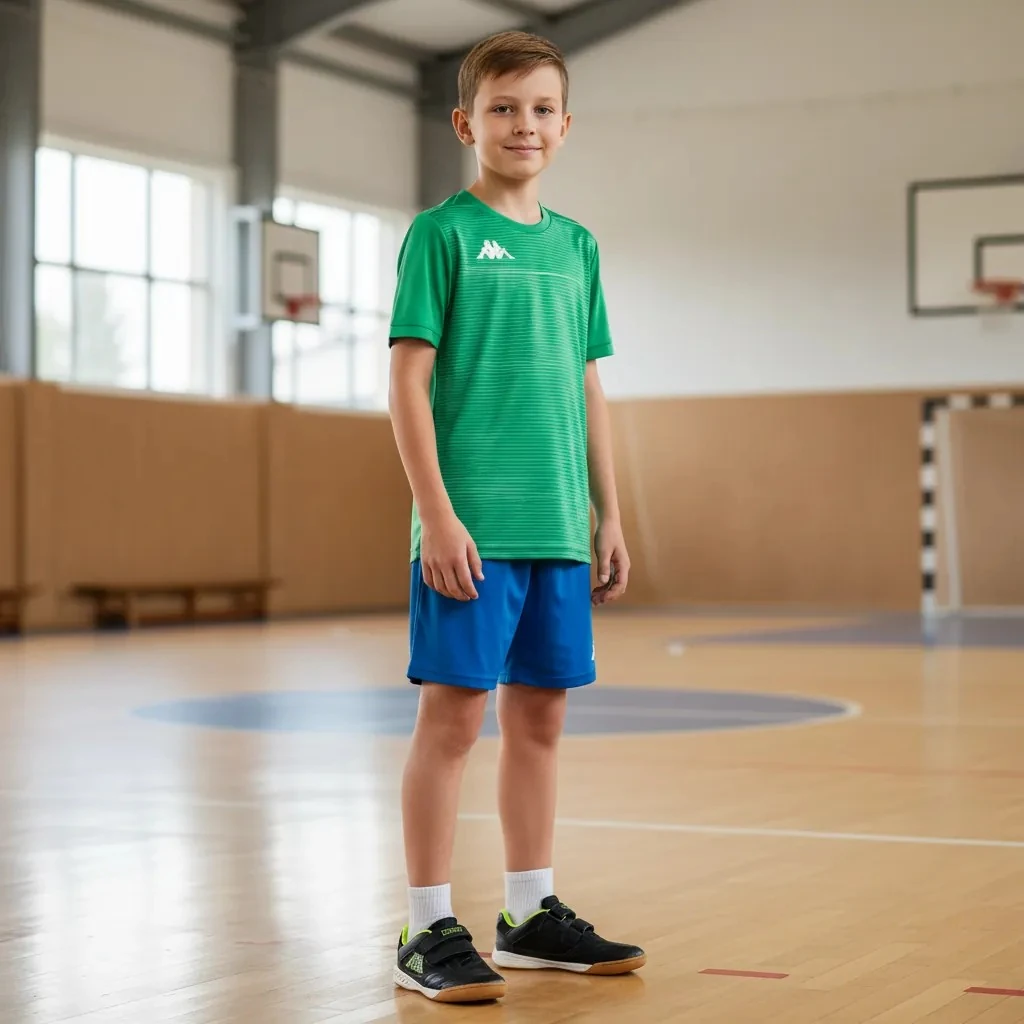 Atlete Femijesh Kappa Ngjyre te Zeza me Dizajn te Bardhe dhe Jeshile Bizele S.Hand Children's Shoes