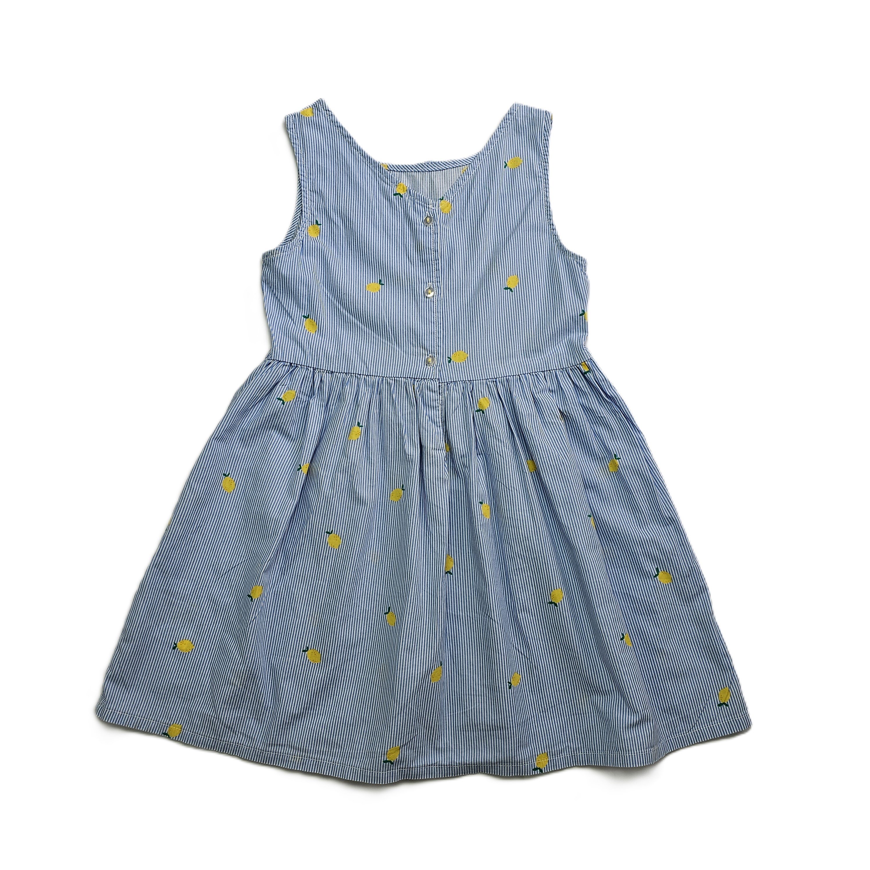 Fustan Femijesh H&M Ngjyre Blu me Limone S.Hand