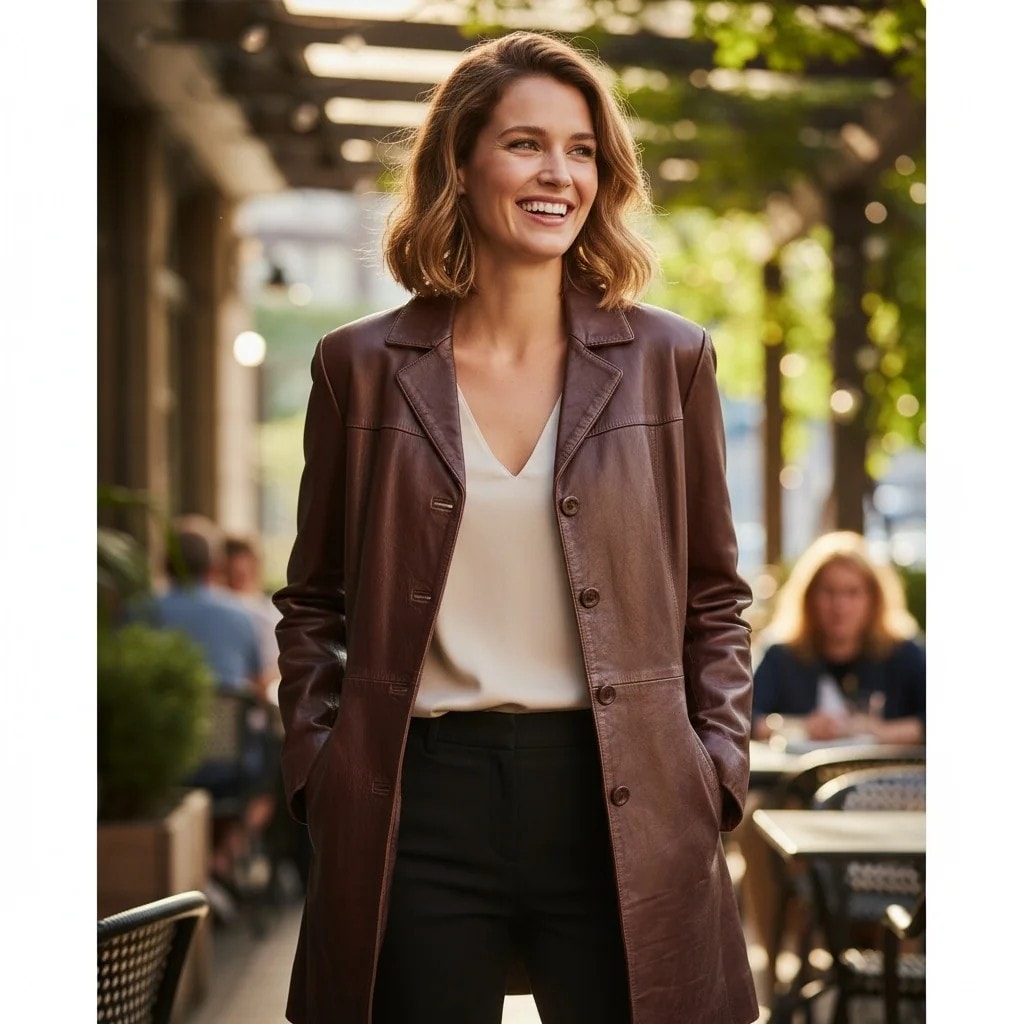 Xhakete Lekure Femrash Ngjyre Kafe S.Hand