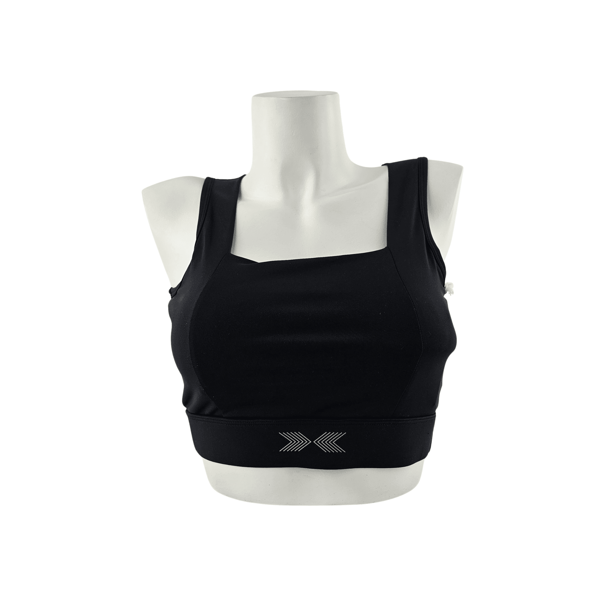 Fitness Crop Top Ngjyre i Zi Outlet