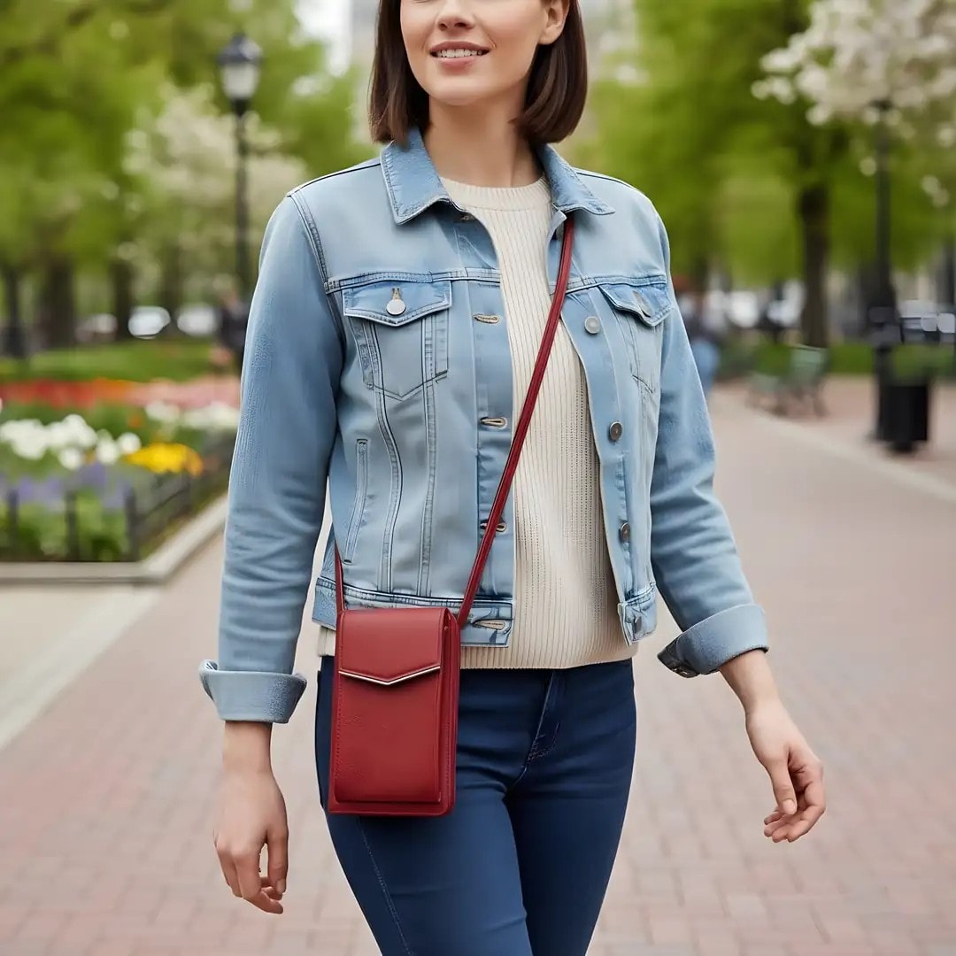 Portofol-Cante Femrash Lekure Ngjyre i Kuq S.Hand