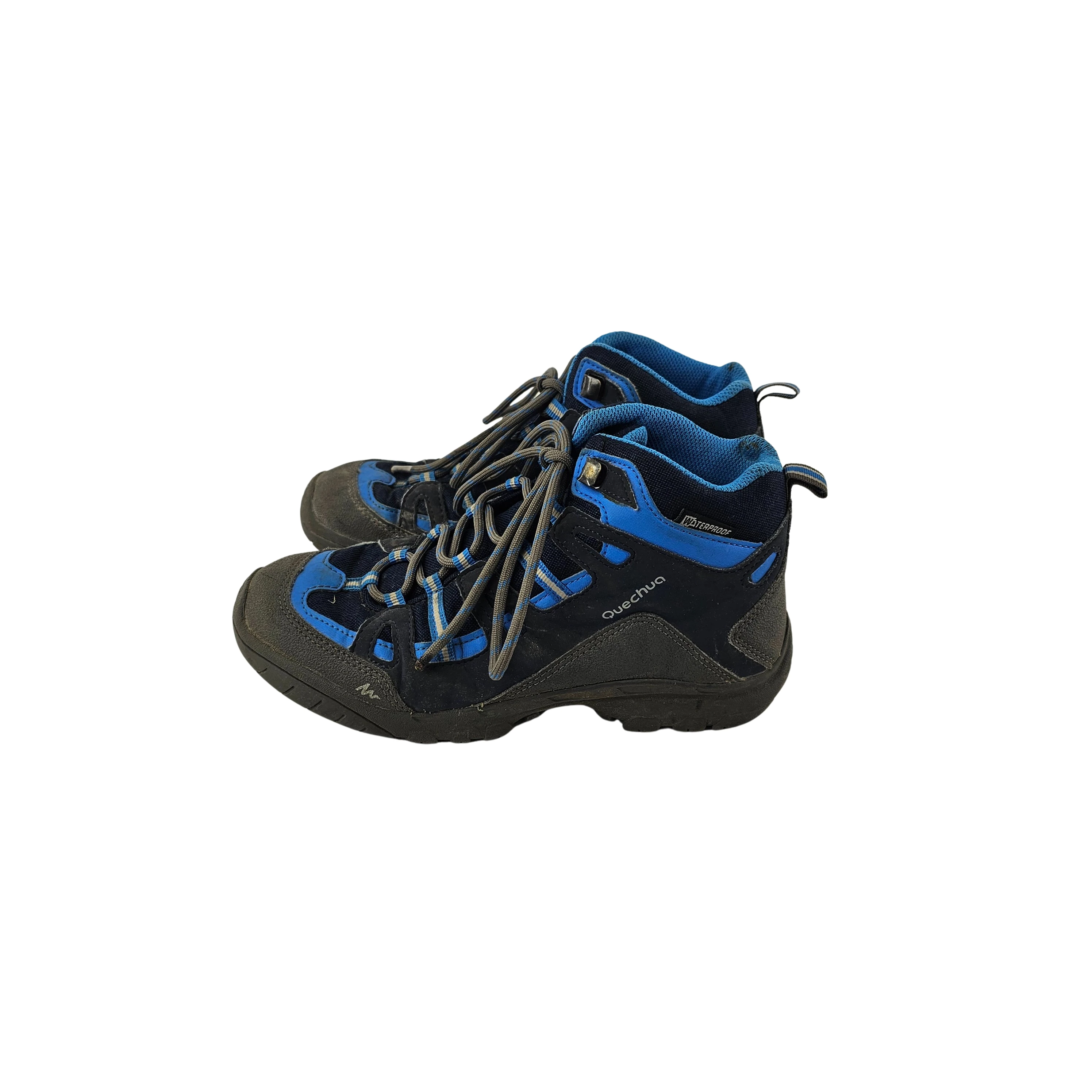 Kepuce Femijesh Waterproof Ngjyre Gri me Dizajn Blu S.Hand Children's Shoes