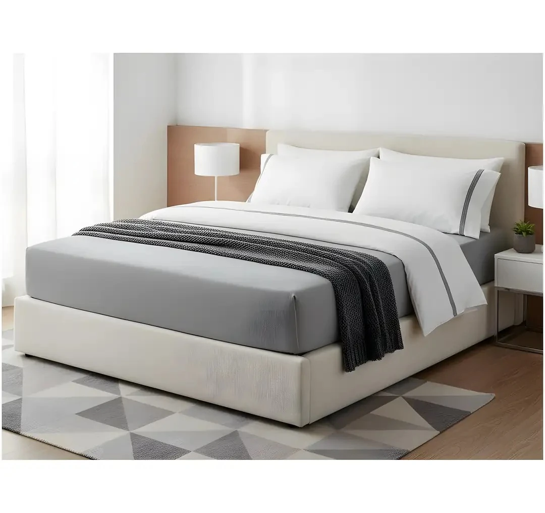 Çarçaf me Llastik Pambuku Dopio 160x200 +30cm Outlet % 100 Cotton Fitted Sheet Double Size