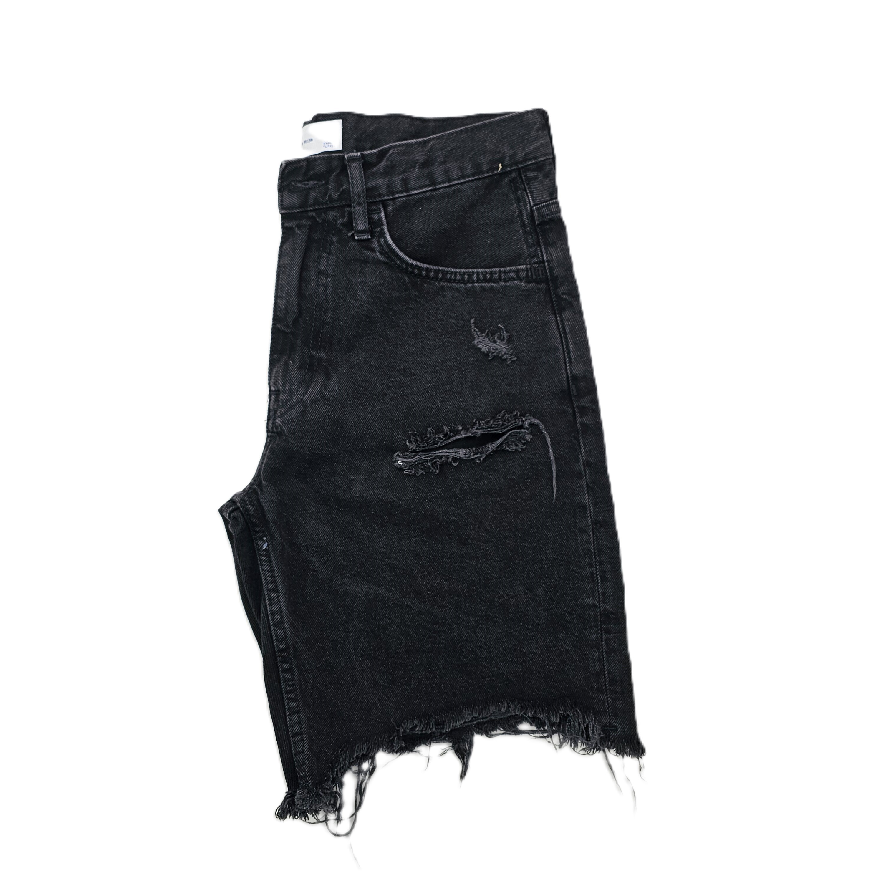 Pantallona te Shkurtra Meshkujsh Bershka S.Hand/Denim Black Shorts