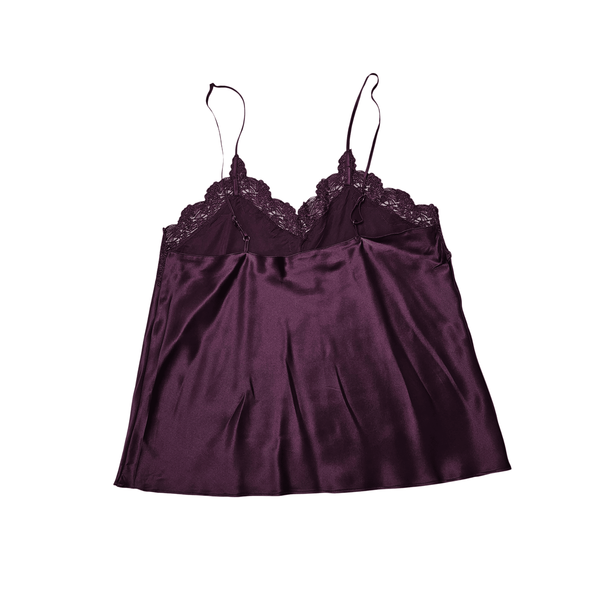 Veshje Gjumi Ngjyre Lejla e Erret me Dantelle S.Hand Sleepwear