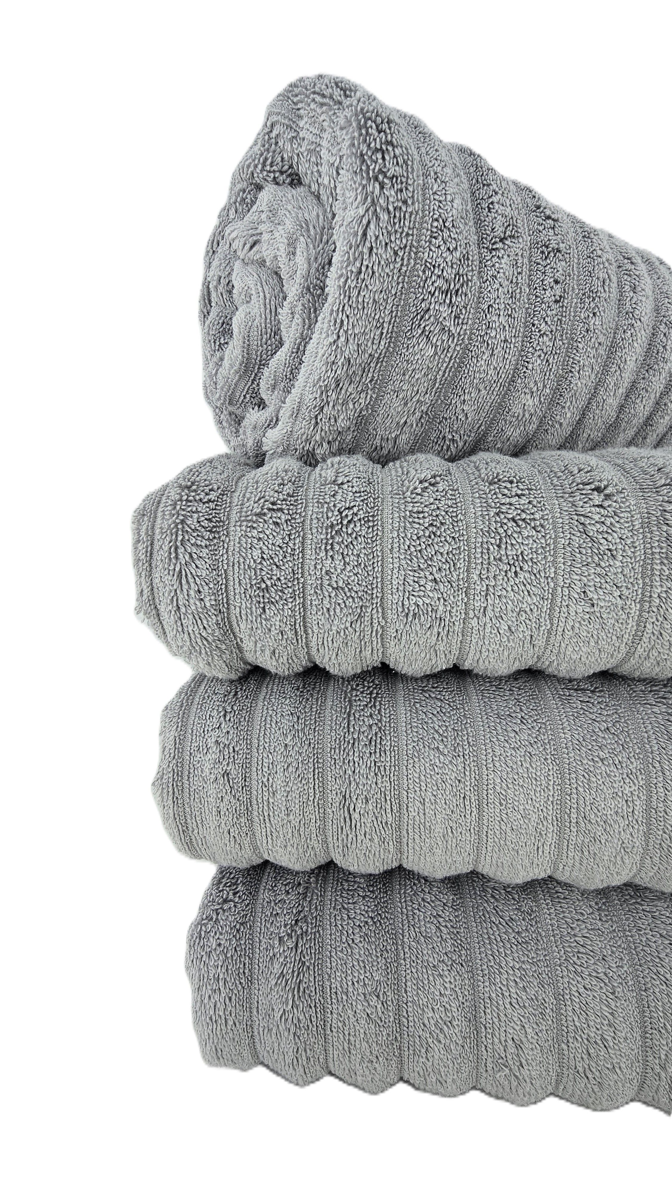Peshqir Banje Trupi Gri Me Fasha 1 Cope 70x140 cm 550 gr