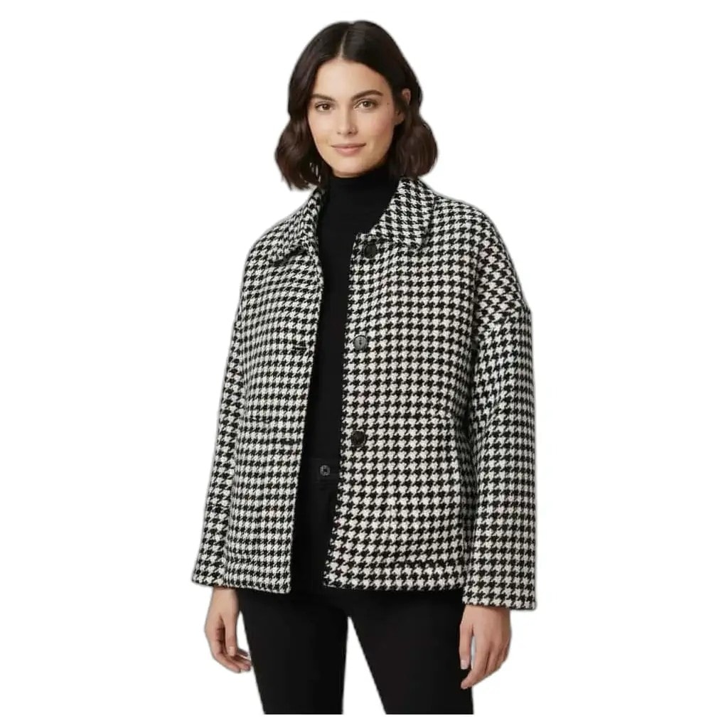 Xhakete Klasike Femrash Gant Dizajn Bardhe e Zi S.Hand