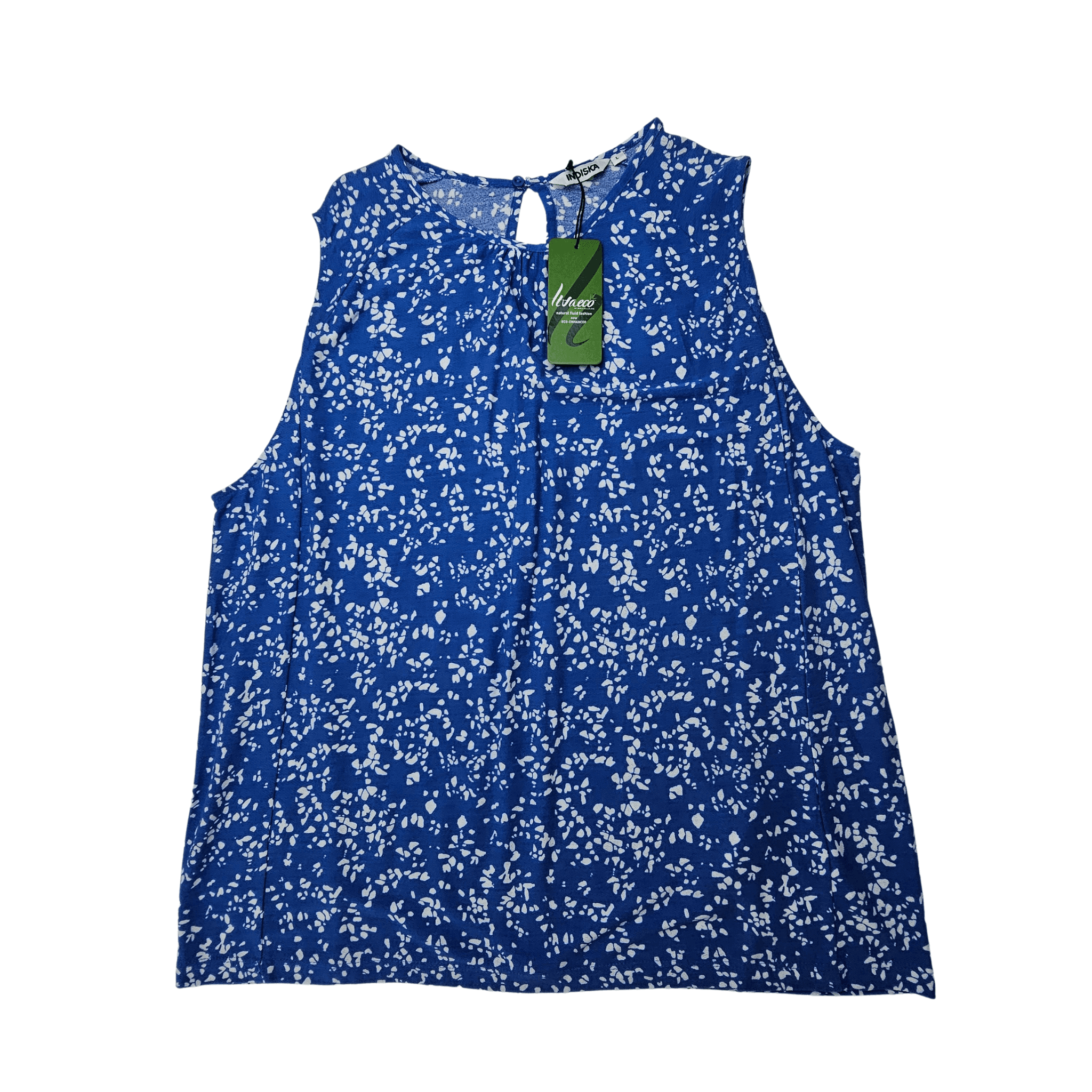 Kanatjere Femrash Ngjyre Blu me Dizajn te Bardhe Outlet/Shirt