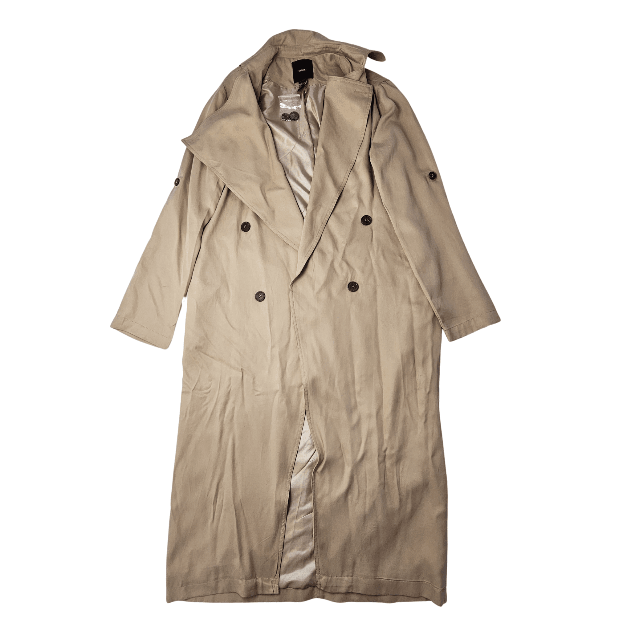Pardesy Femrash Forever21 Ngjyre Bezhe Outlet/Trench Coat