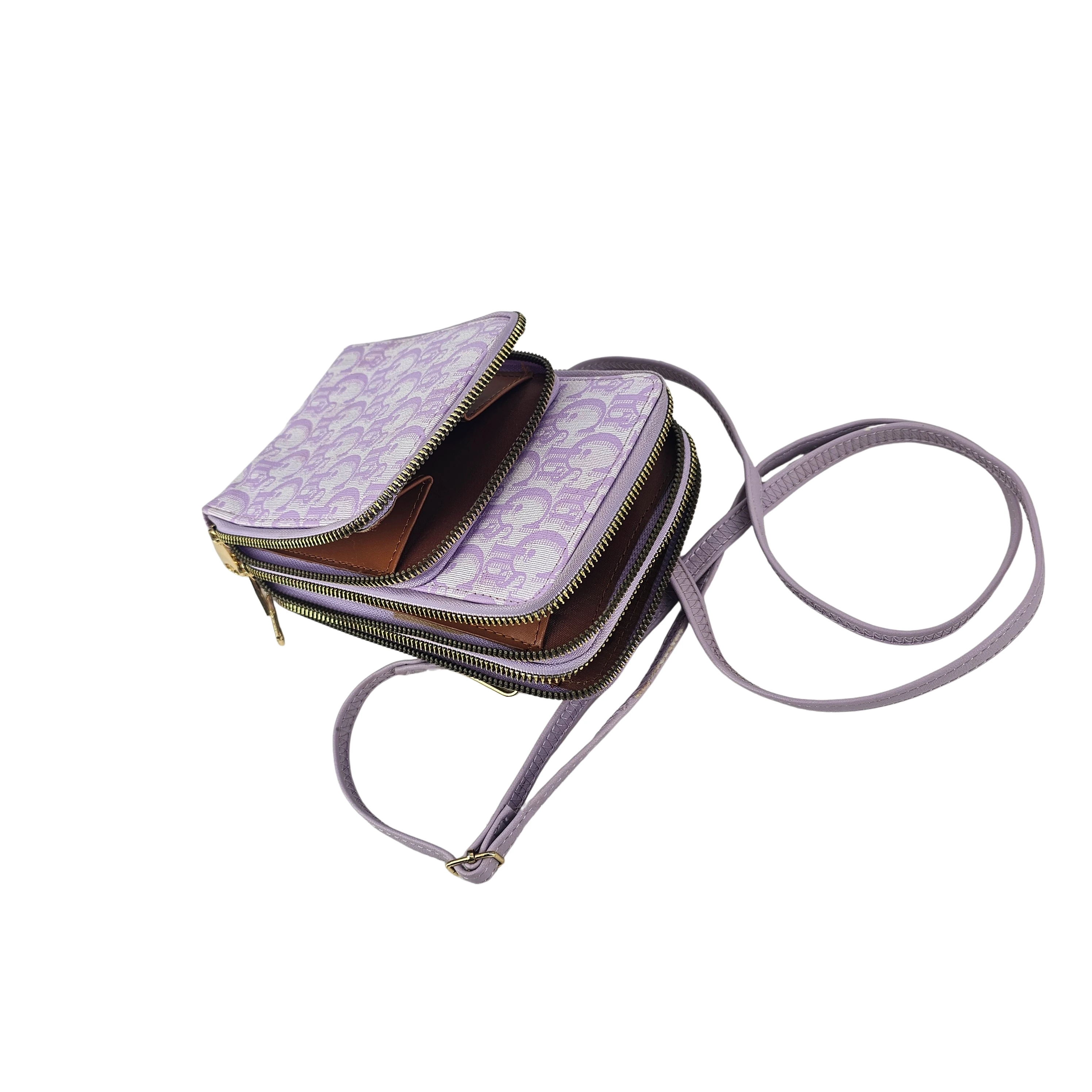 Portofol-Cante Femrash Ngjyre Lejla me Dizajn me Shkronja S.Hand Women's Crossbody Wallet