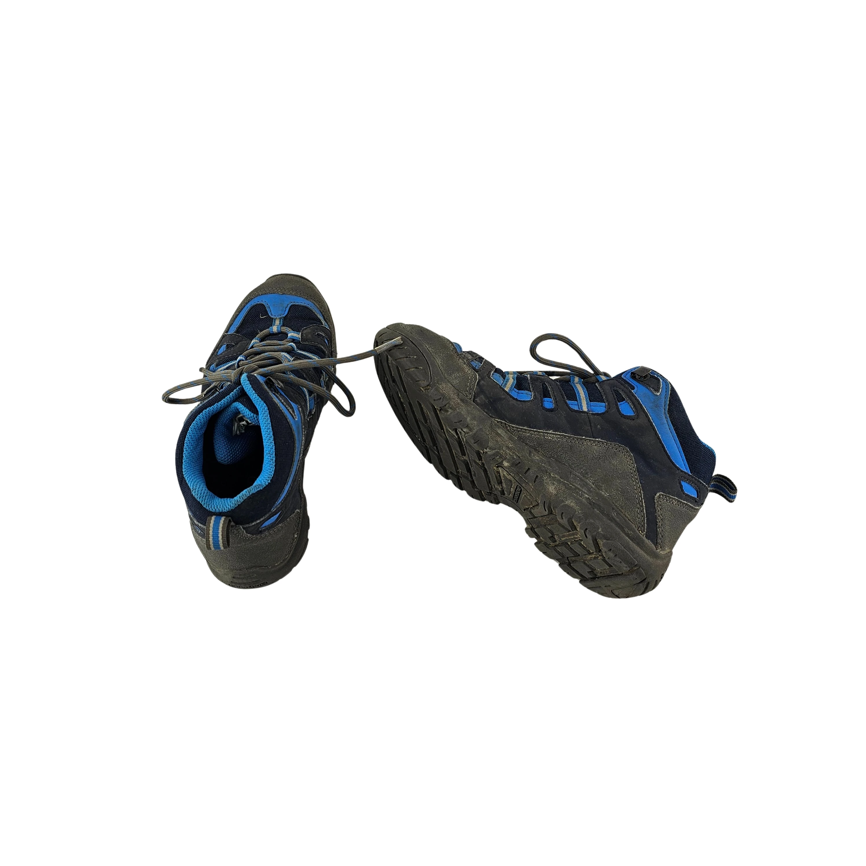 Kepuce Femijesh Waterproof Ngjyre Gri me Dizajn Blu S.Hand Children's Shoes