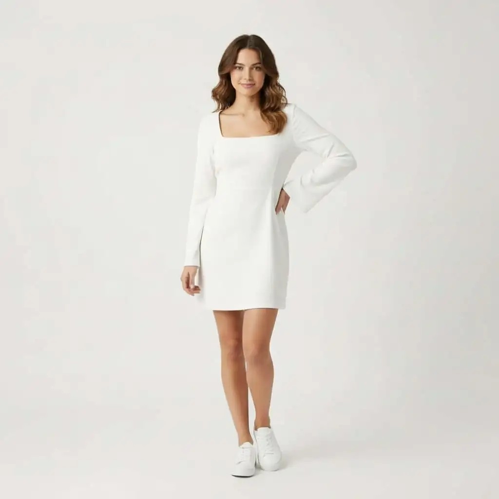 Fustan Femrash Asos Ngjyre i Bardhe S.Hand Women Dress