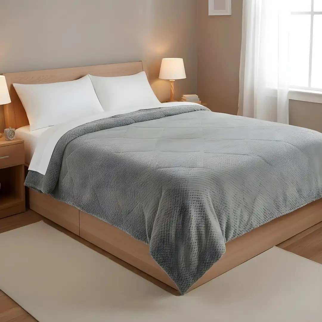 Jorgan Welsoft Ngjyre Gri e Hapur Dopio 220x240cm 3.8kg Outlet Duvet