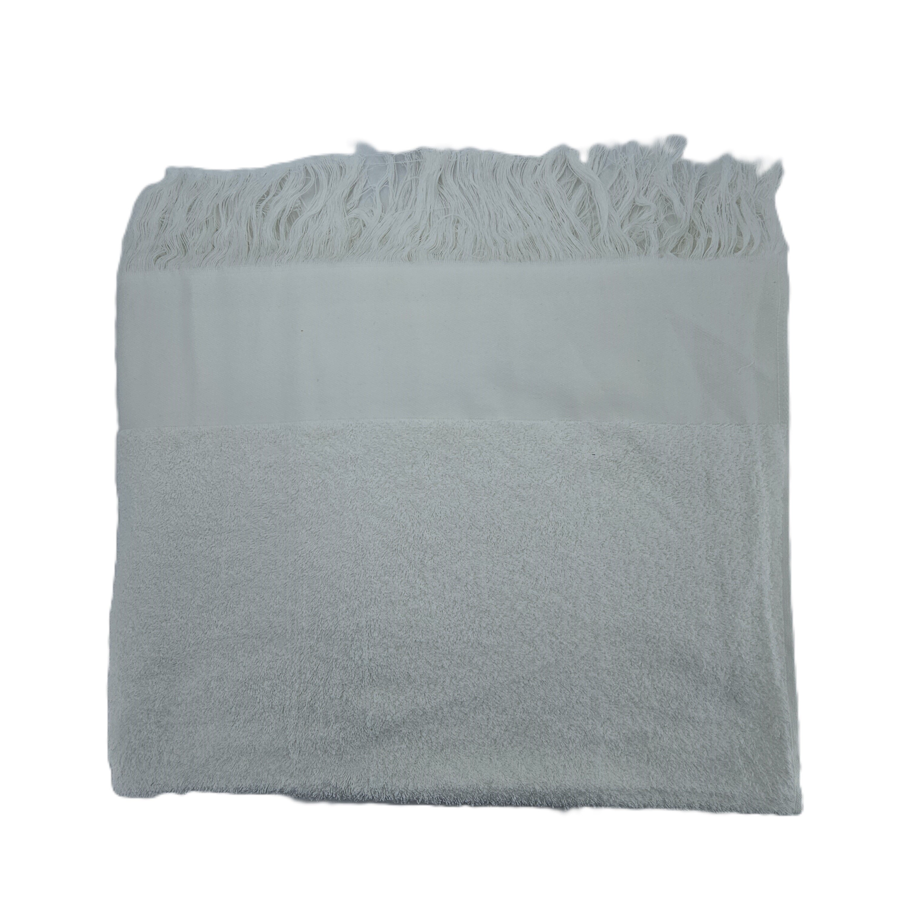 Peshqir Banje Trupi I Bardhe Me Dizajn Me Fije Anash 1 Cope  100x150 cm 760 gr 