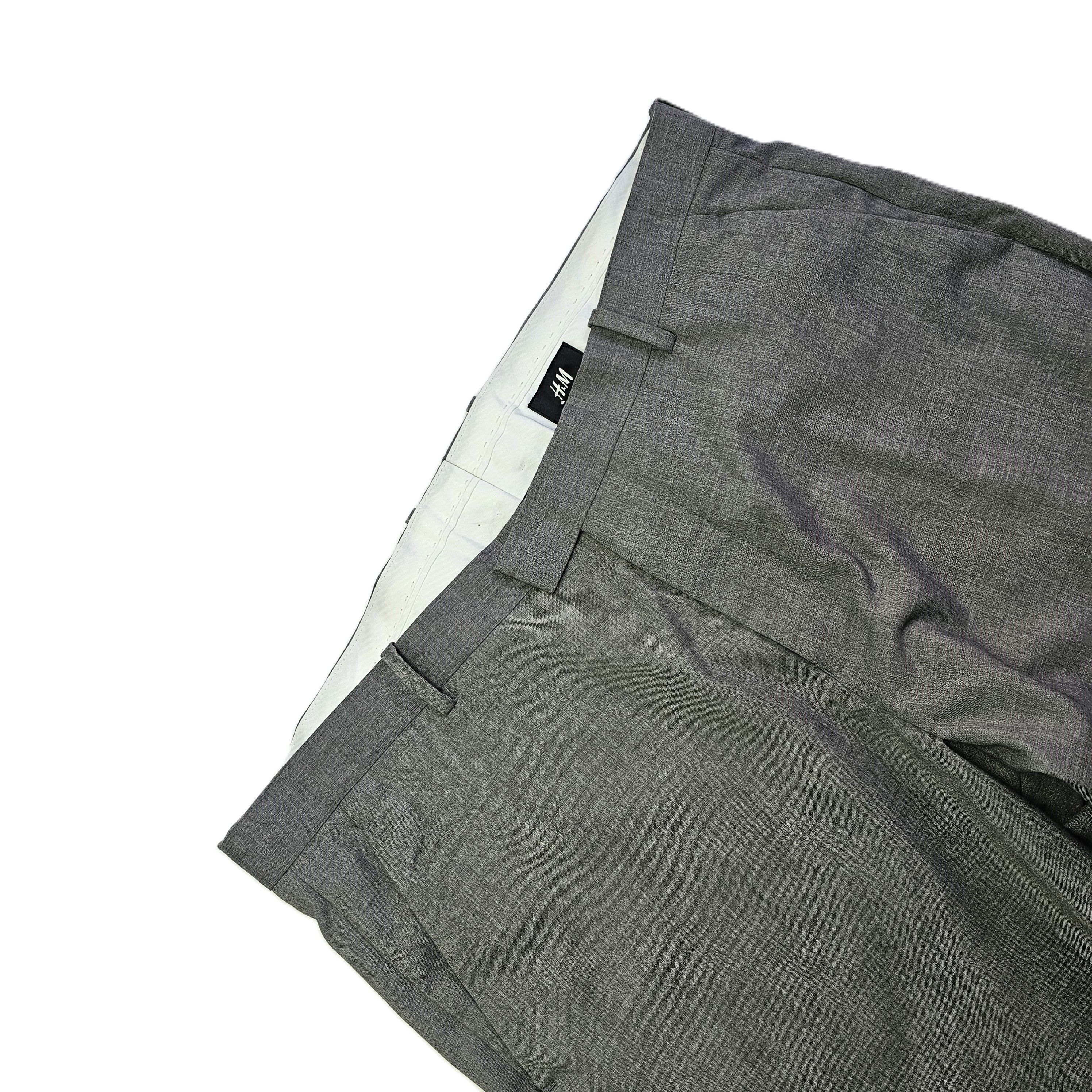 Pantallona Klasike Meshkujsh H&M Ngjyre Gri S.Hand/Grey Classic Pants