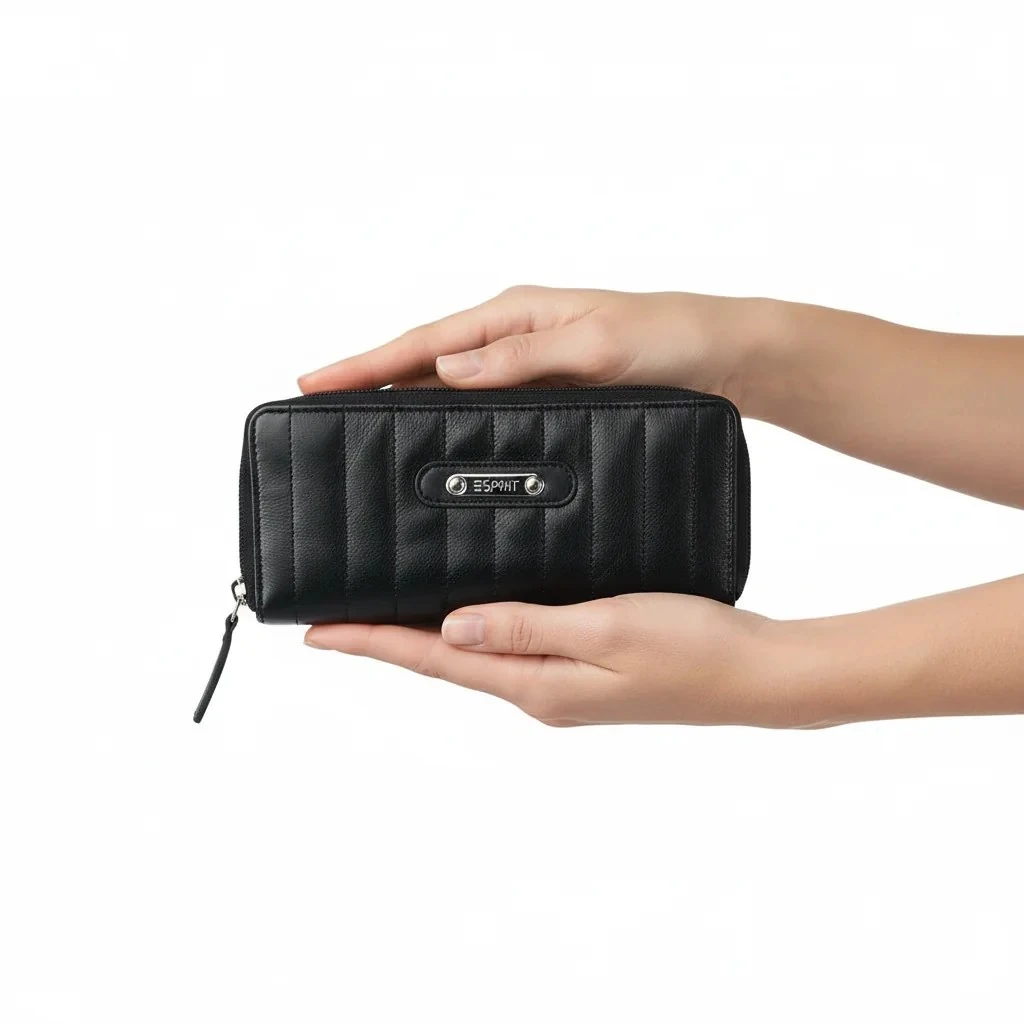 Portofol Femrash Ngjyre i Zi S.Hand Women's Wallet