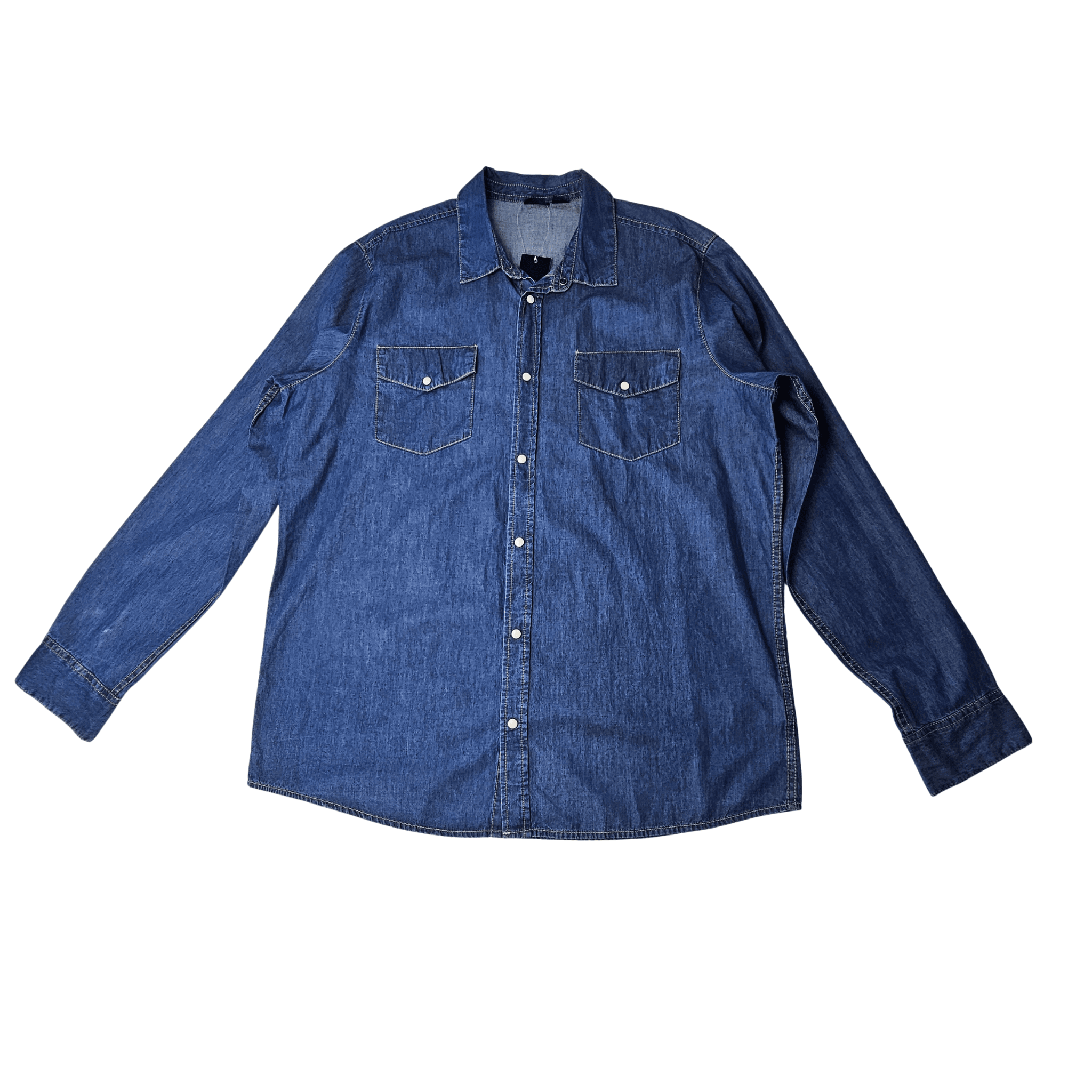 Kemishe Xhins Meshkujsh Livergy Ngjyre Blu S.Hand Shirt