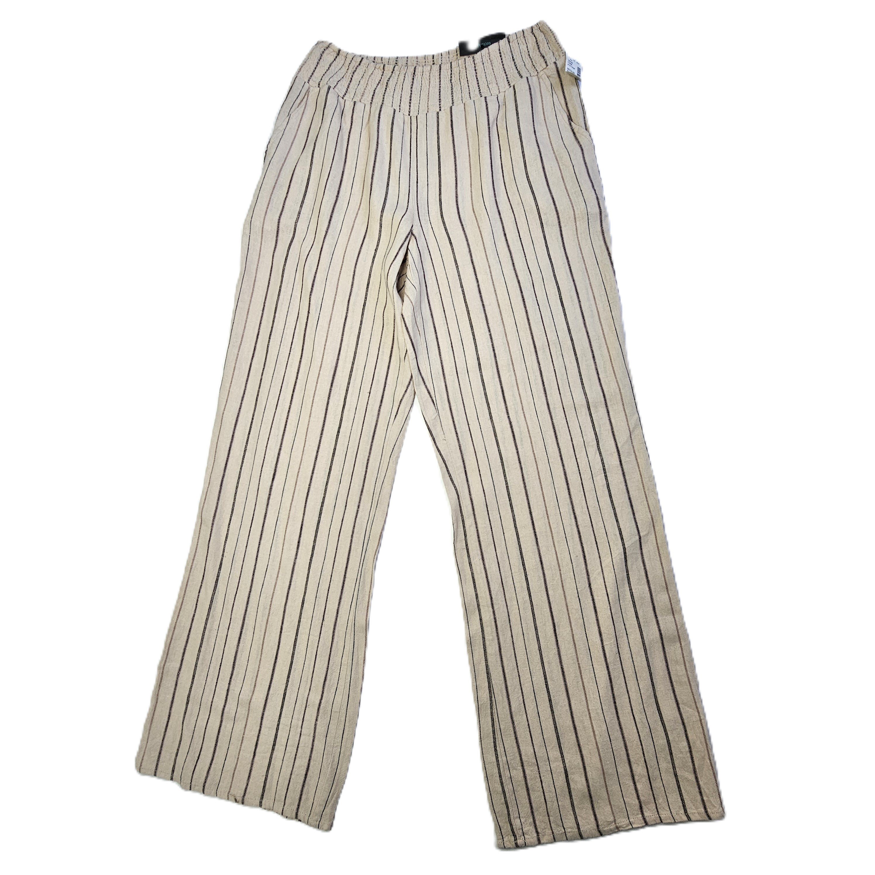 Pantallona Verore Femrash Maurices Ngjyre Bezhe me Vija te Zeza Outlet/Beige Summer Pants