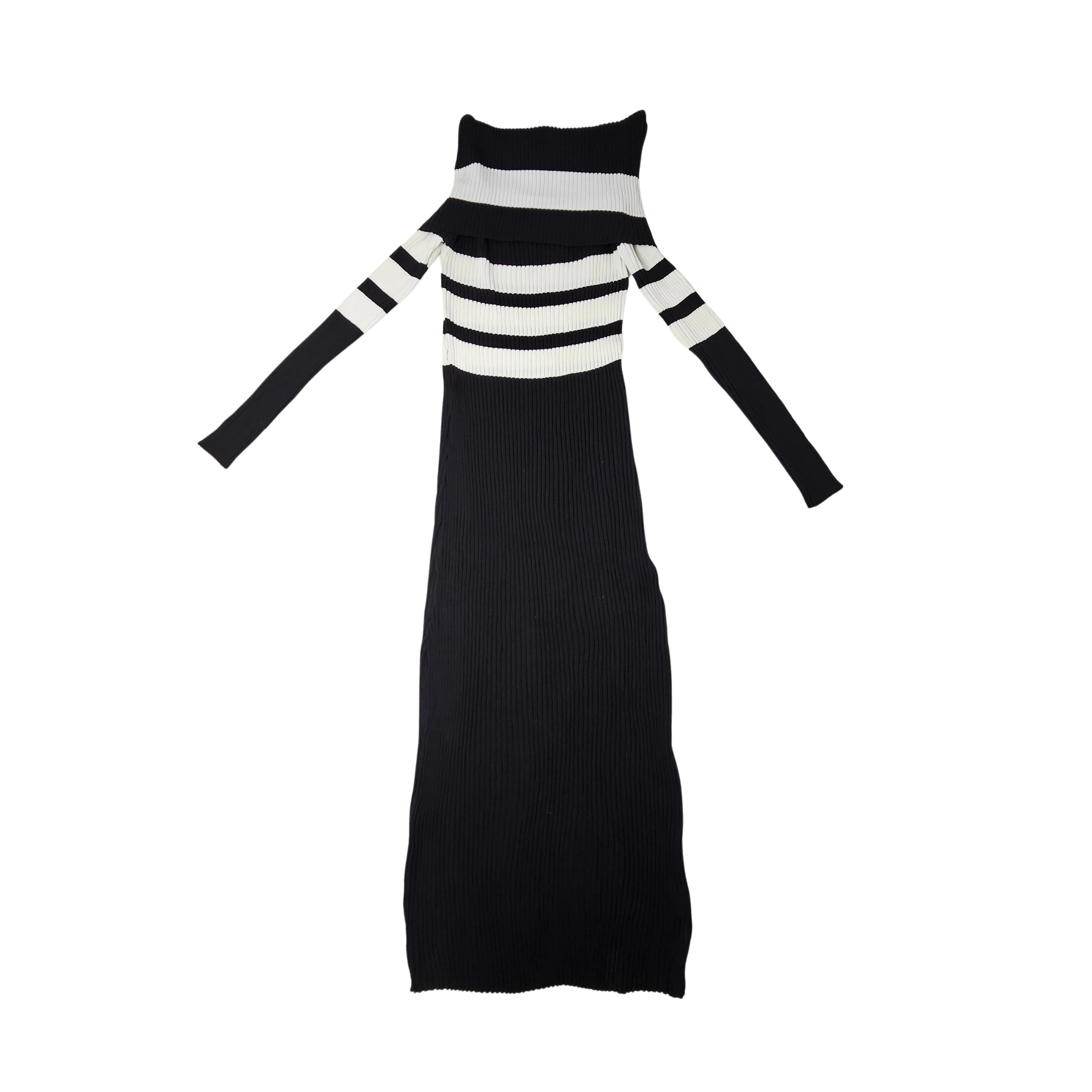 Fustan Femrash Dizajn Bardhe e Zi S.Hand Women's Dress