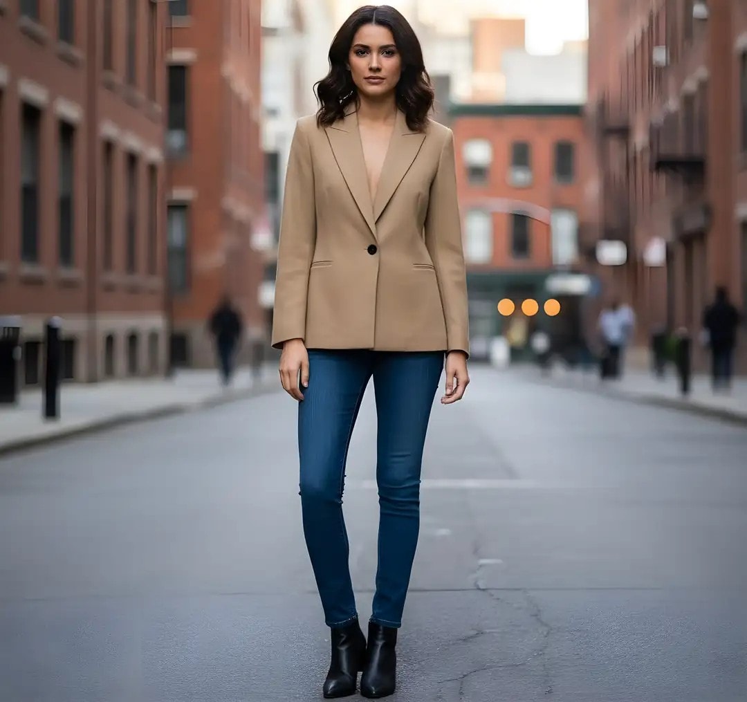 Xhakete Klasike Femrash Zara Ngjyre Kafe S.Hand